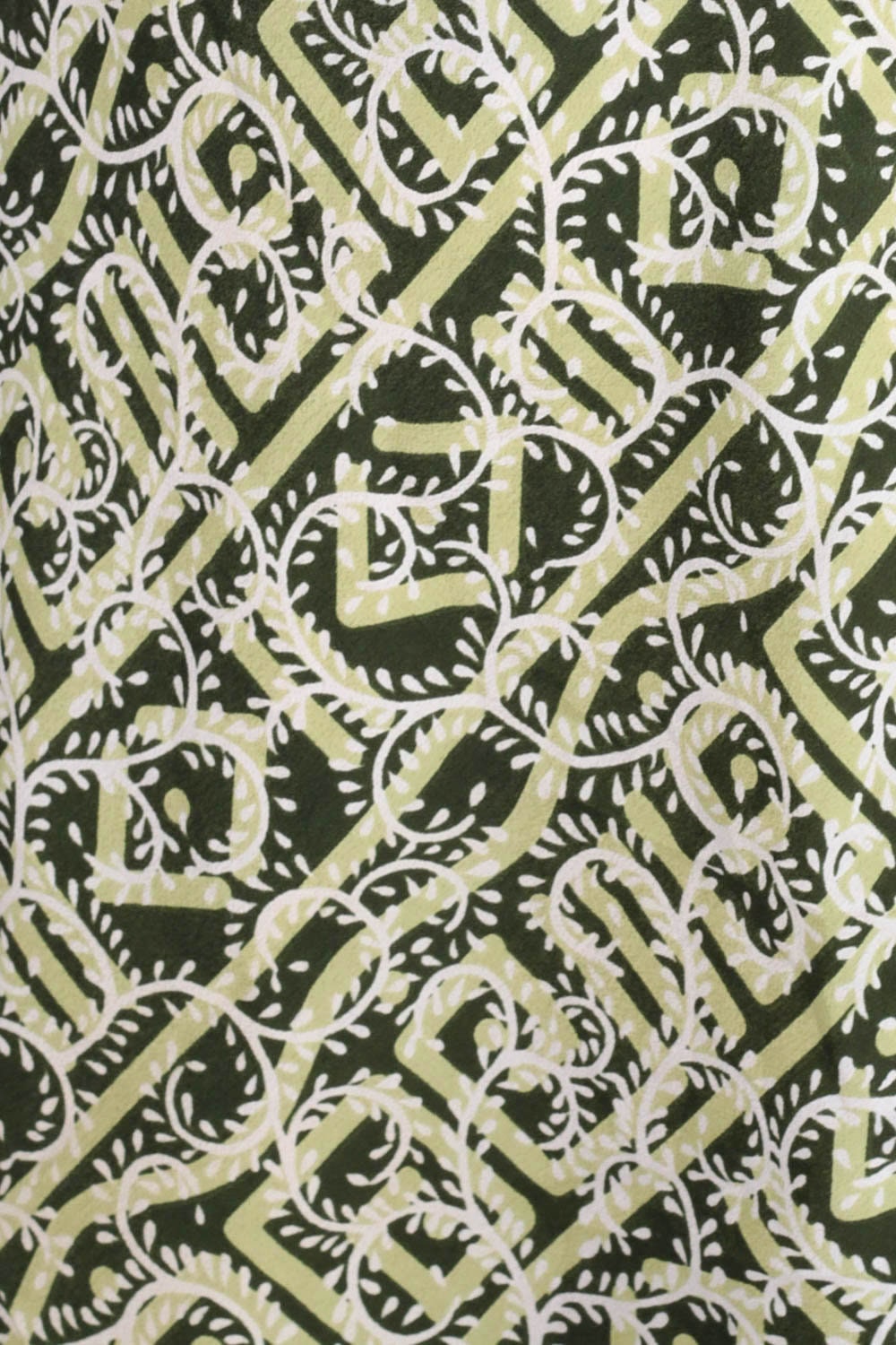 90s Babydoll Dress Tribal Print Empire Waist Mini Green Small