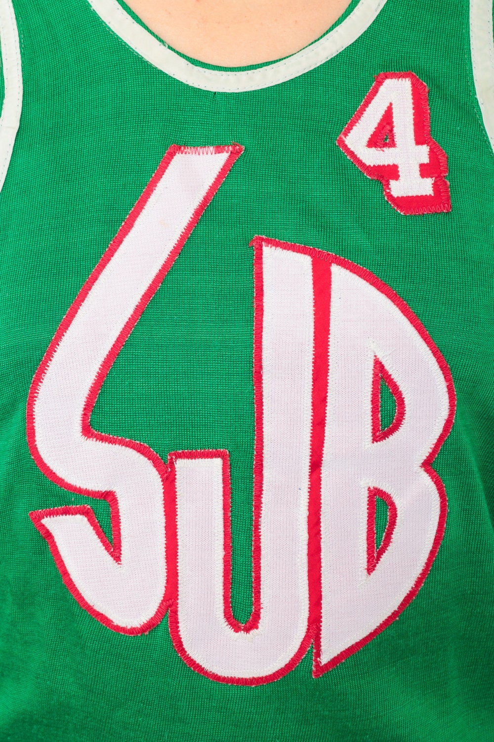 70s Basketball Jersey Number 4 SUB Tank Top Extra Small XS