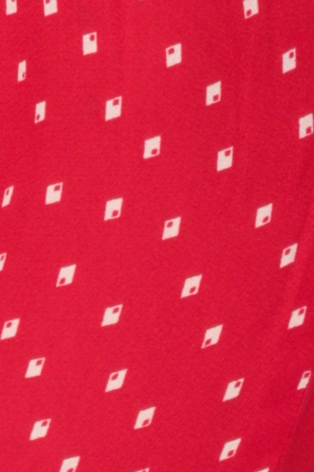 80s Strapless Jumpsuit Red Geometric High Waist Tapered Pant Small