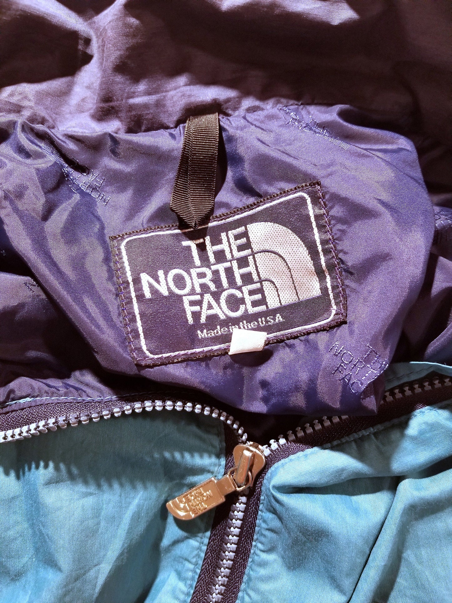 90s The North Face Windbreaker Turquoise Blue Nylon Jacket Large