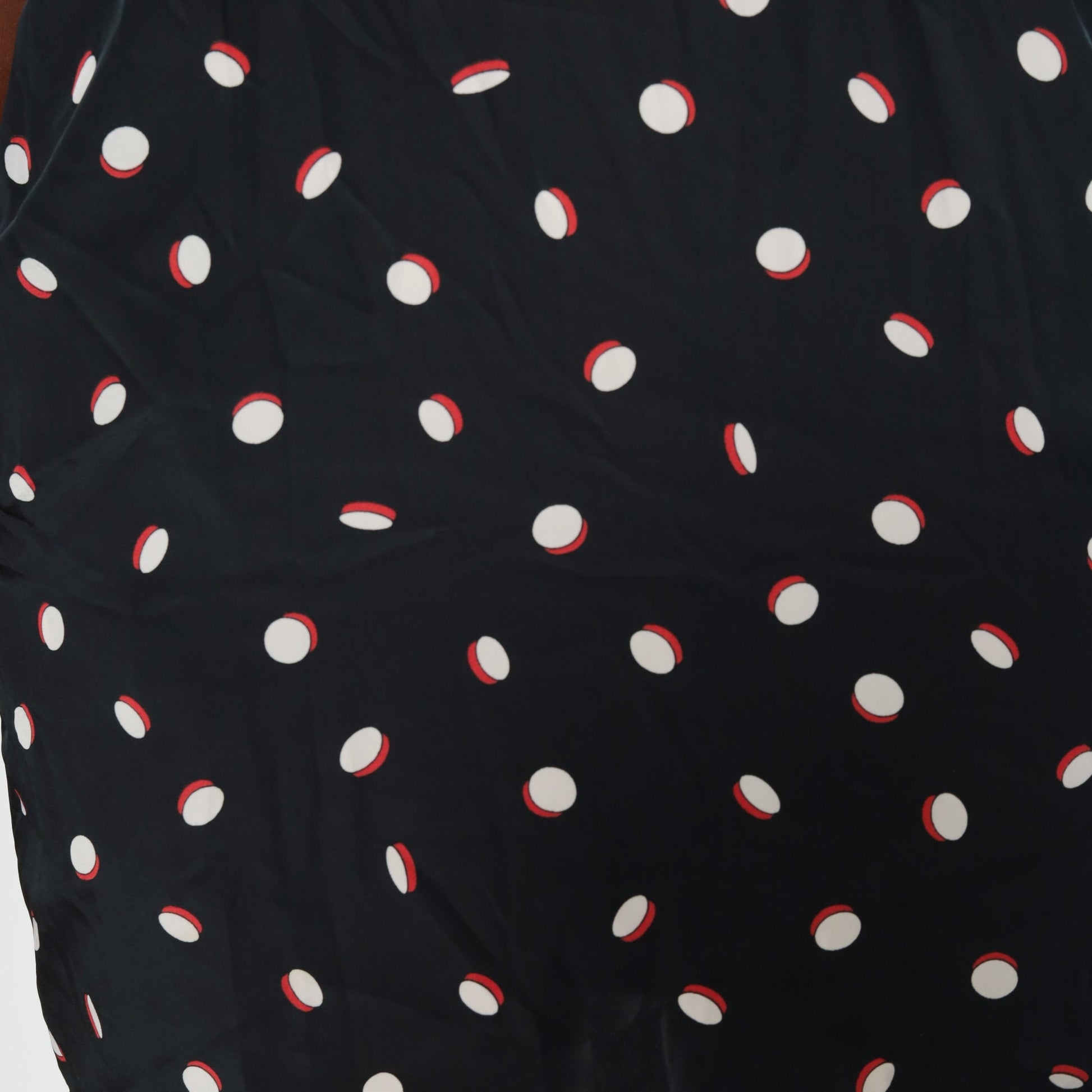 90s Liz Claiborne Polka Dot Mini Dress Red Black Cap Sleeve Small