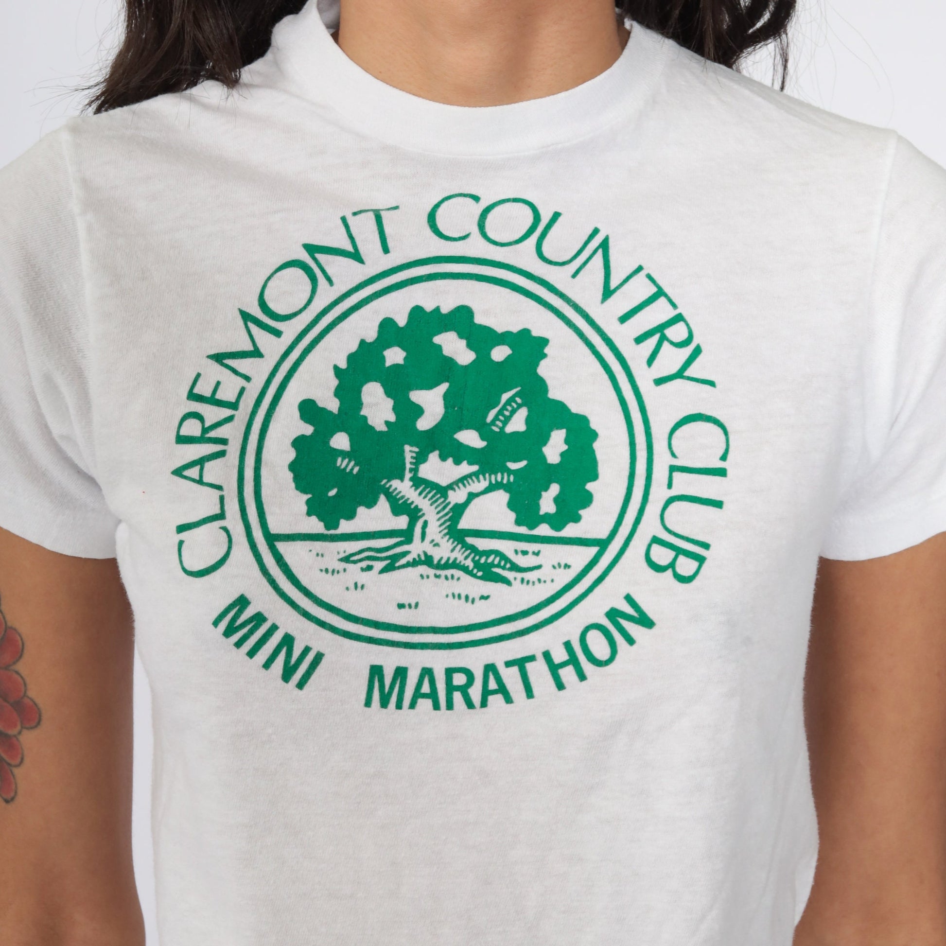 70s Claremont Country Club Mini Marathon Single Stitch Tee White Extra Small
