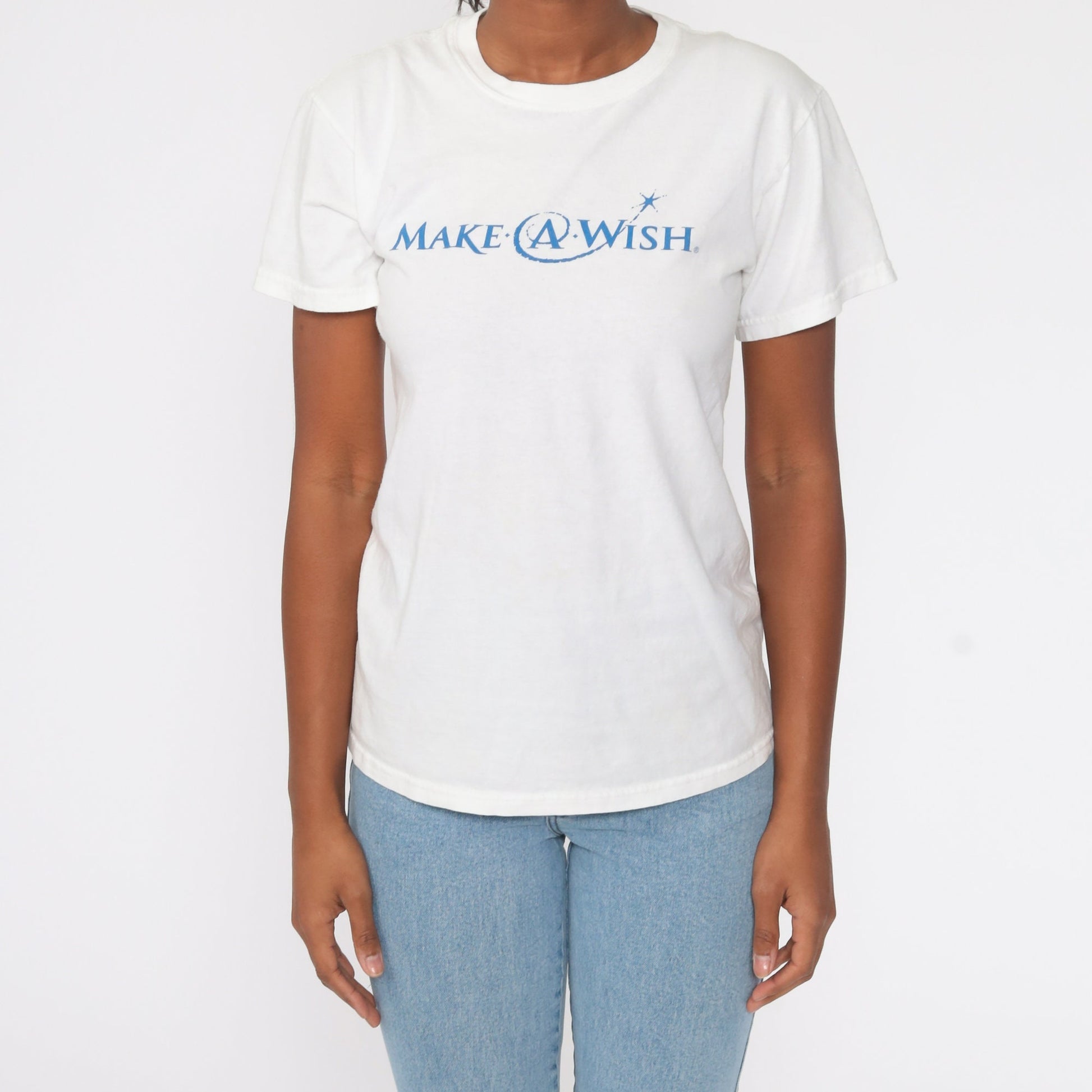 90s Make A Wish Foundation Graphic Tee Cotton Small