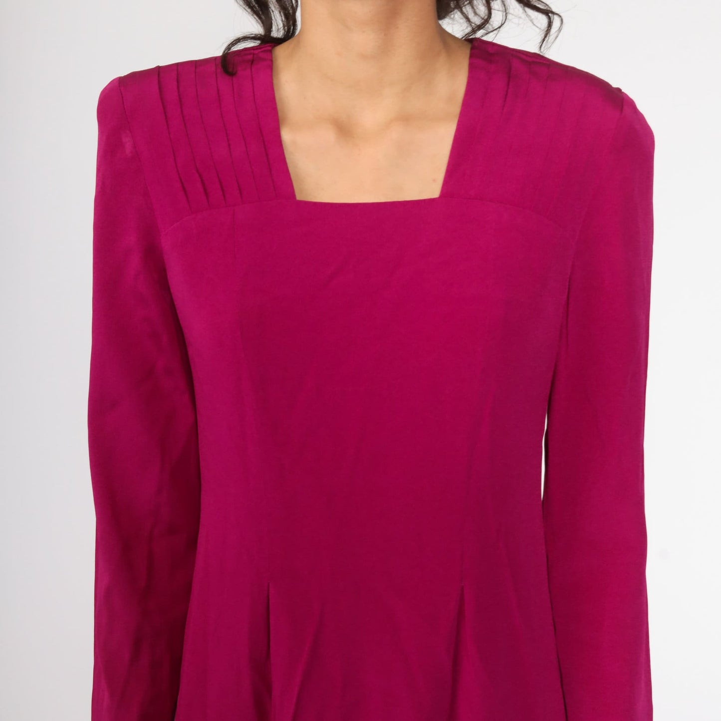 90s Liz Claiborne Pink Mini Sheath Dress Long Sleeve Small
