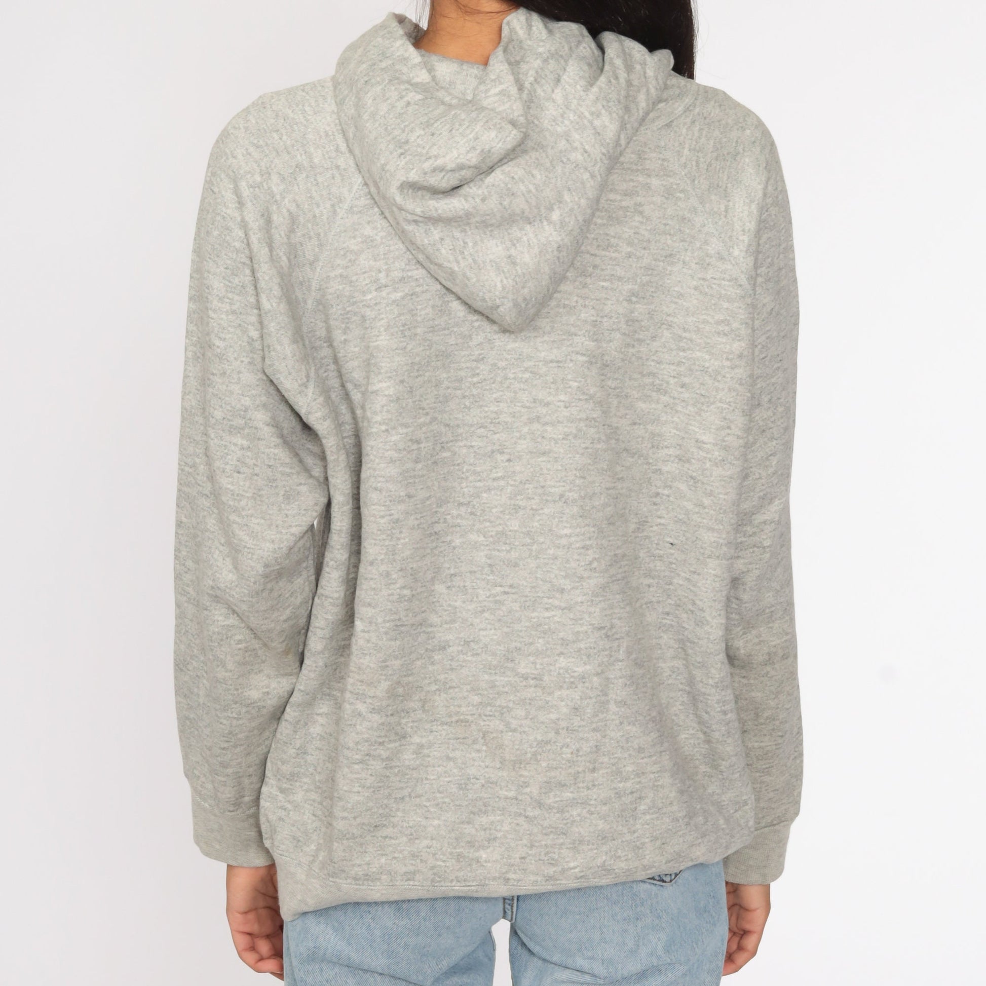 90s Utah State University Champion Hoodie Grey Medium