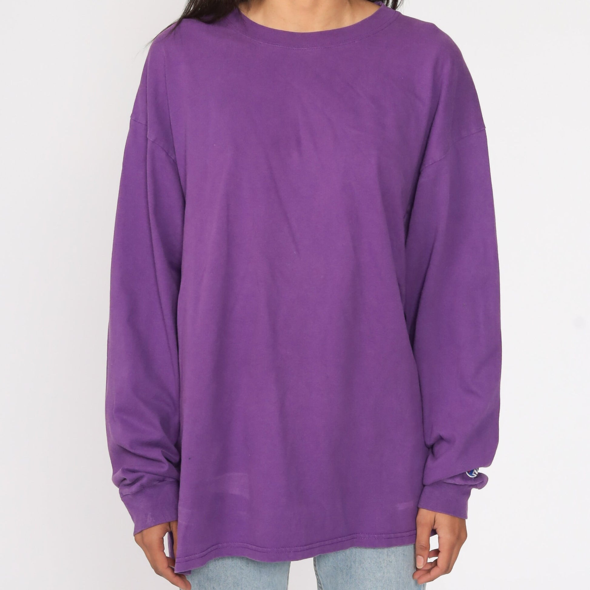 90s Champion Purple T-Shirt Cotton Athletic Tee Extra Large XL