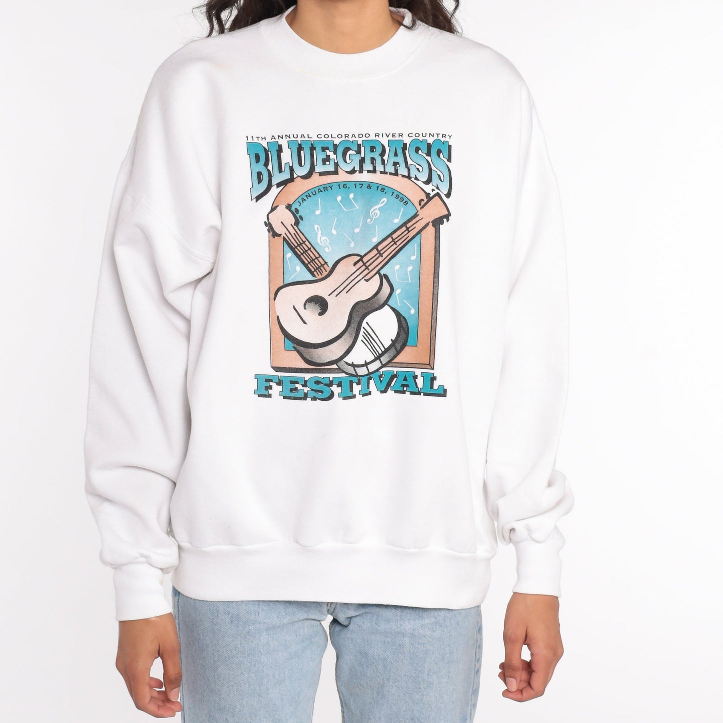 1998 Colorado River Country Bluegrass Festival Sweatshirt Unisex Extra Large