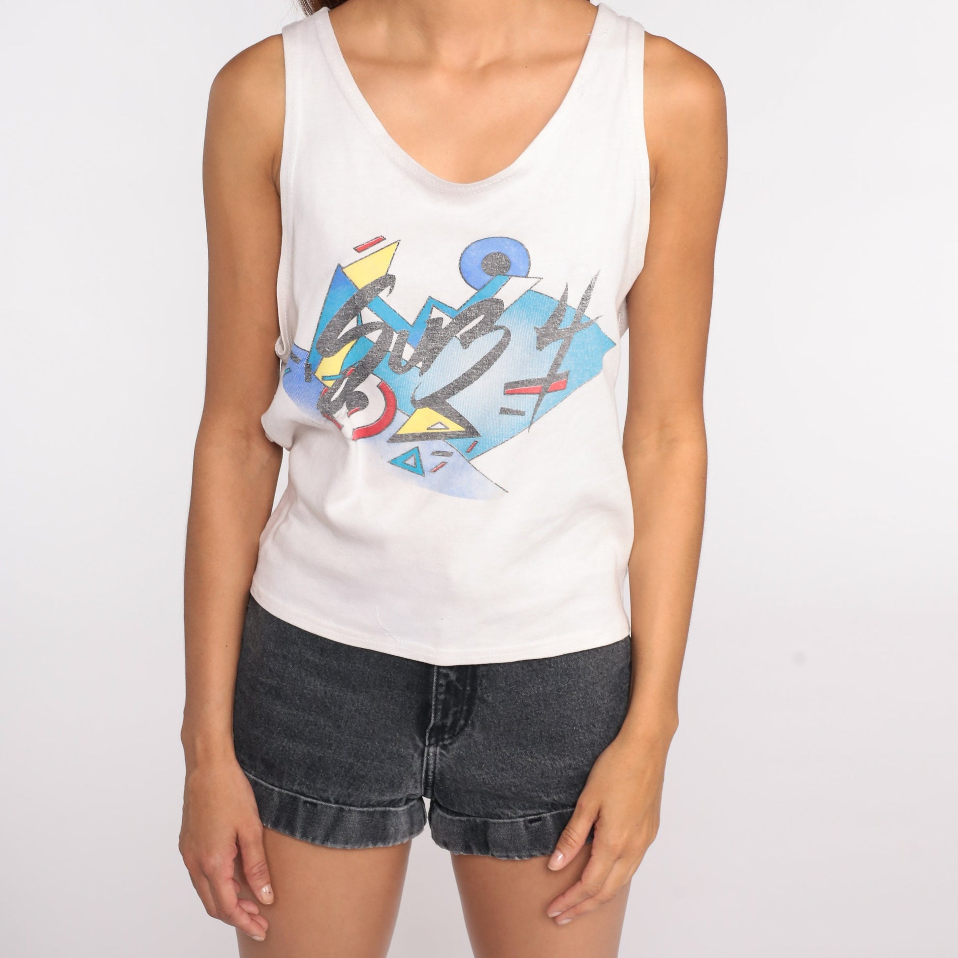 90s Sub 4 Racing Tank Top White Mesh Pocket Bike Jersey Small Medium