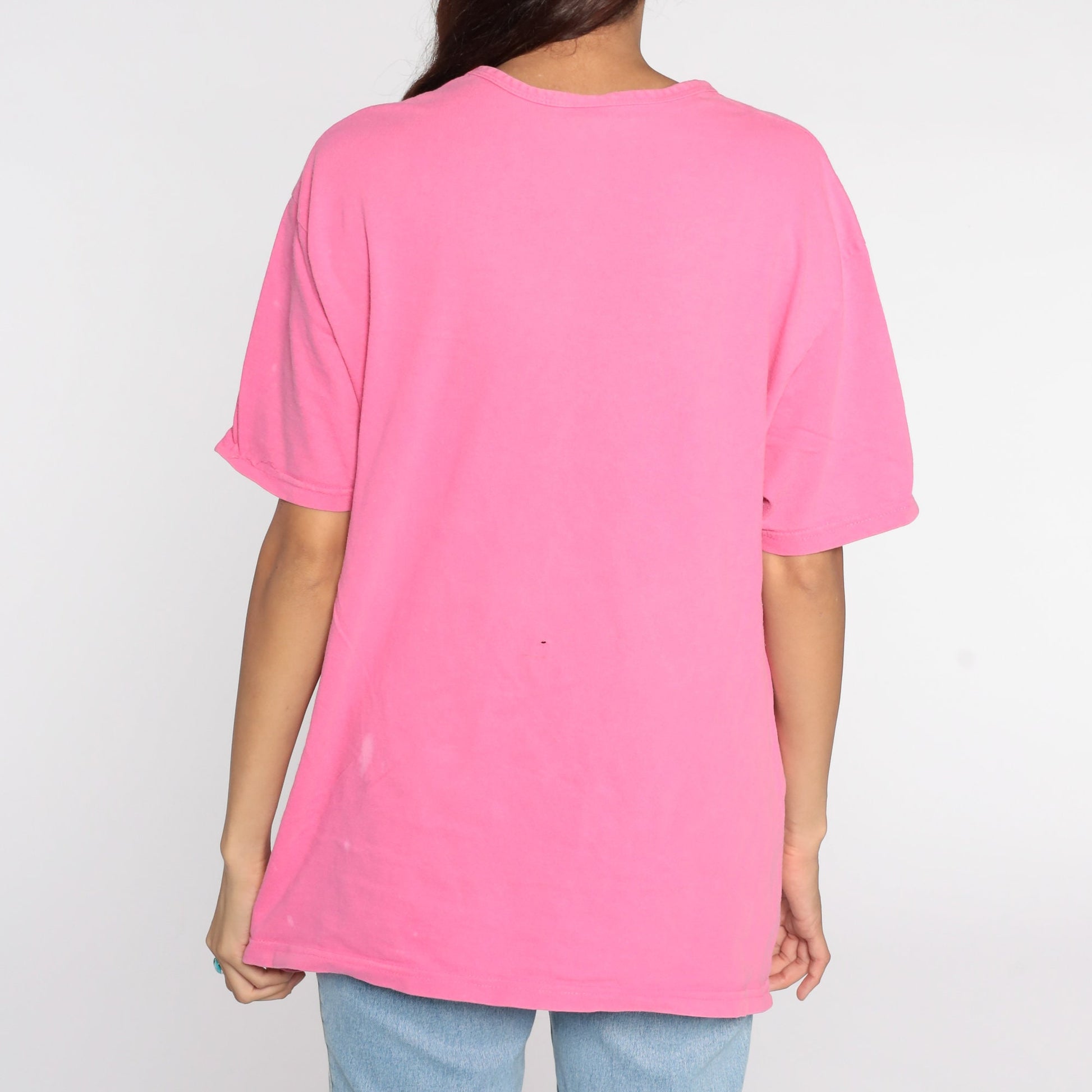 90s Disney Mickey Minnie Donald Duck Graphic T-Shirt Pink Extra Large XL