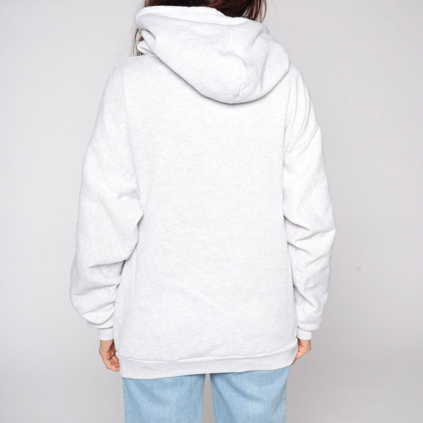 80s San Francisco Trolley Hoodie Sweatshirt Grey Cotton Blend Extra Large