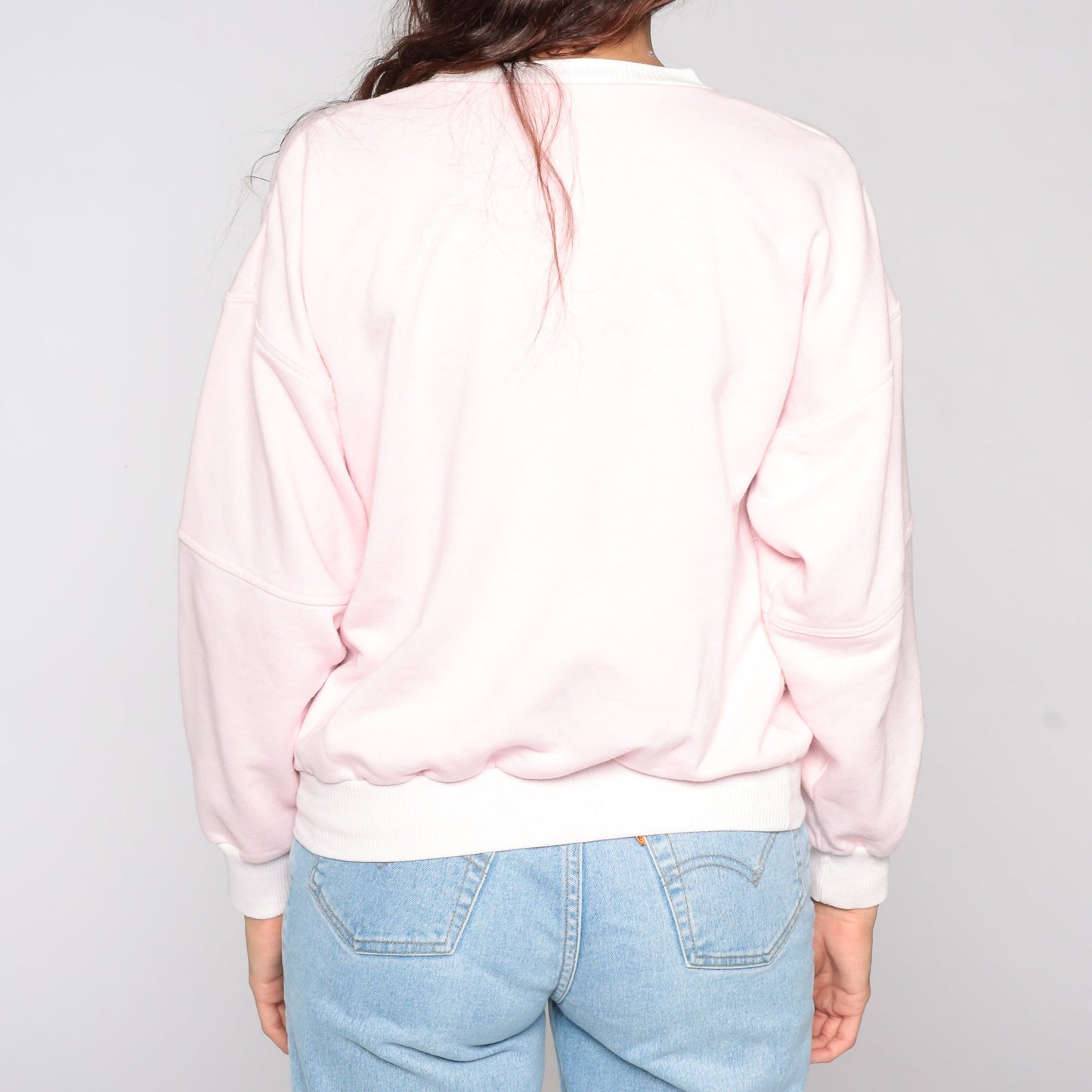 80s Arizona Sweatshirt Baby Pink Crewneck Long Sleeve Medium
