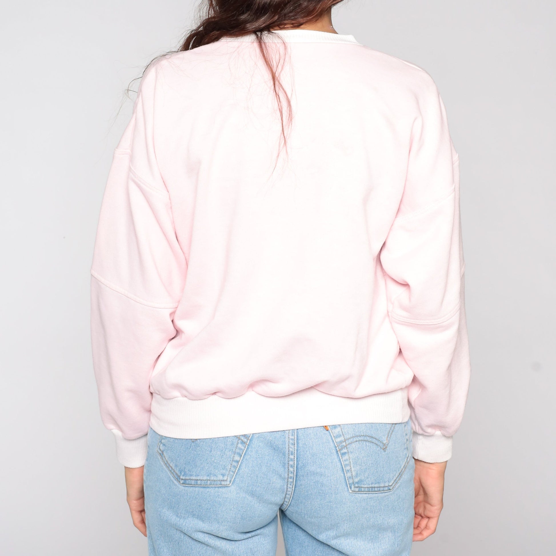 80s Arizona Sweatshirt Baby Pink Crewneck Long Sleeve Medium