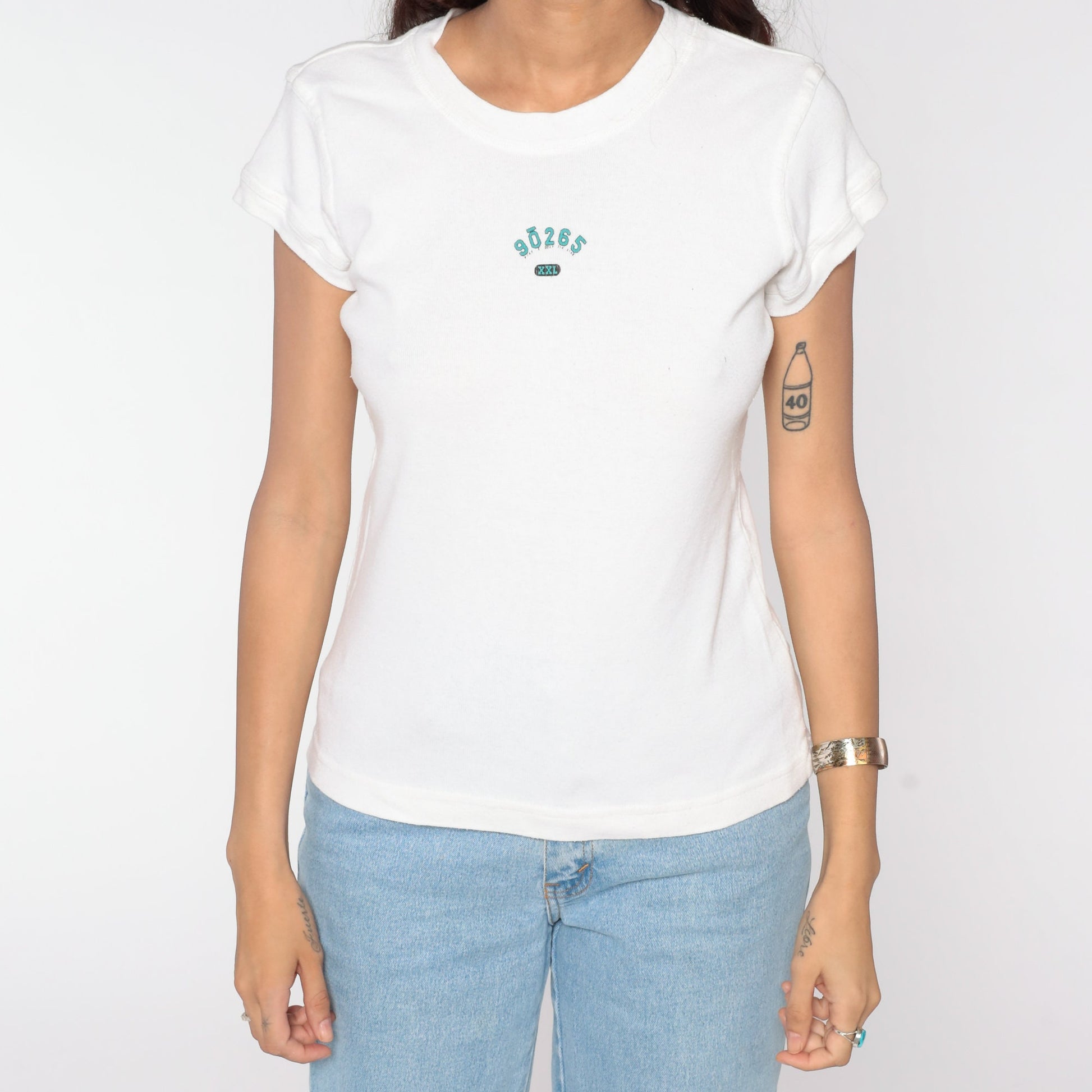 90s Malibu California Zip Code 90265 Graphic Baby Tee Small