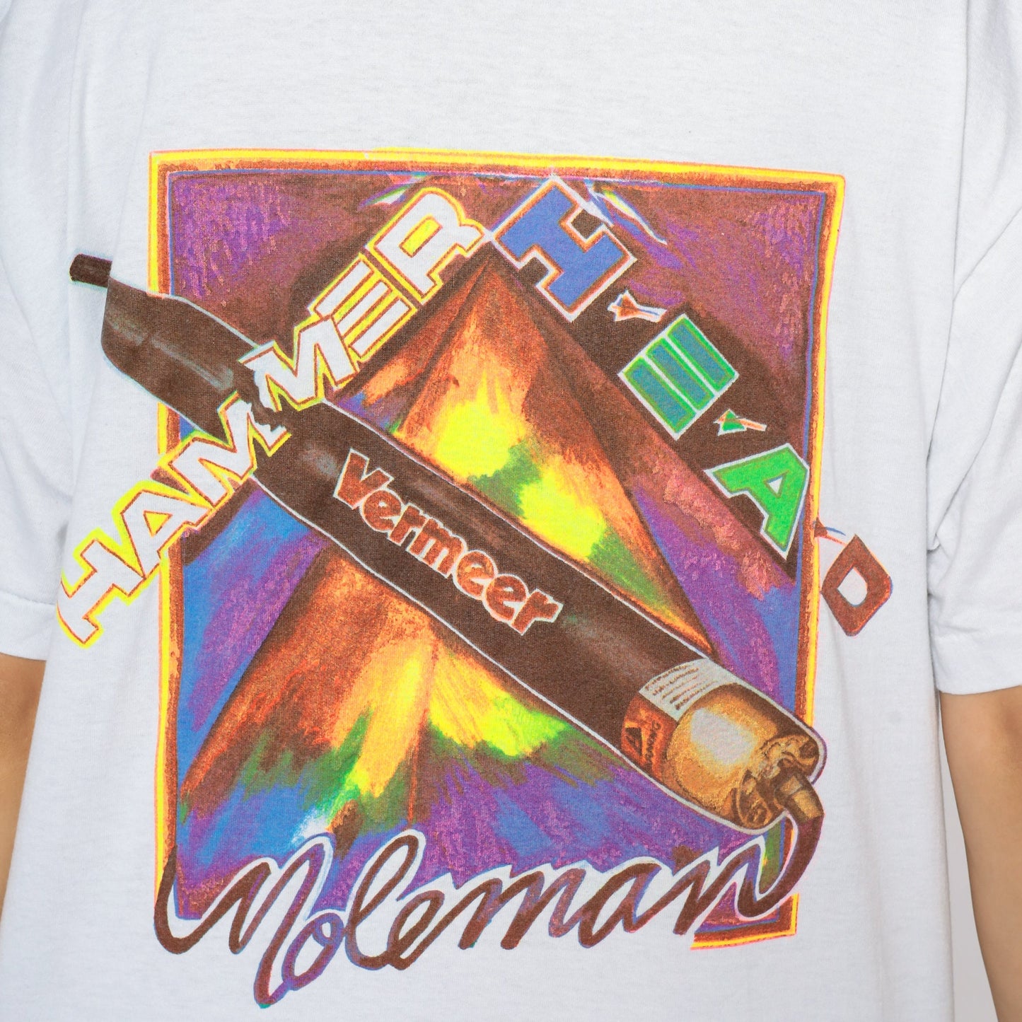 90s Hammerhead Moleman Vermeer Graphic T-Shirt Cotton Extra Large XL