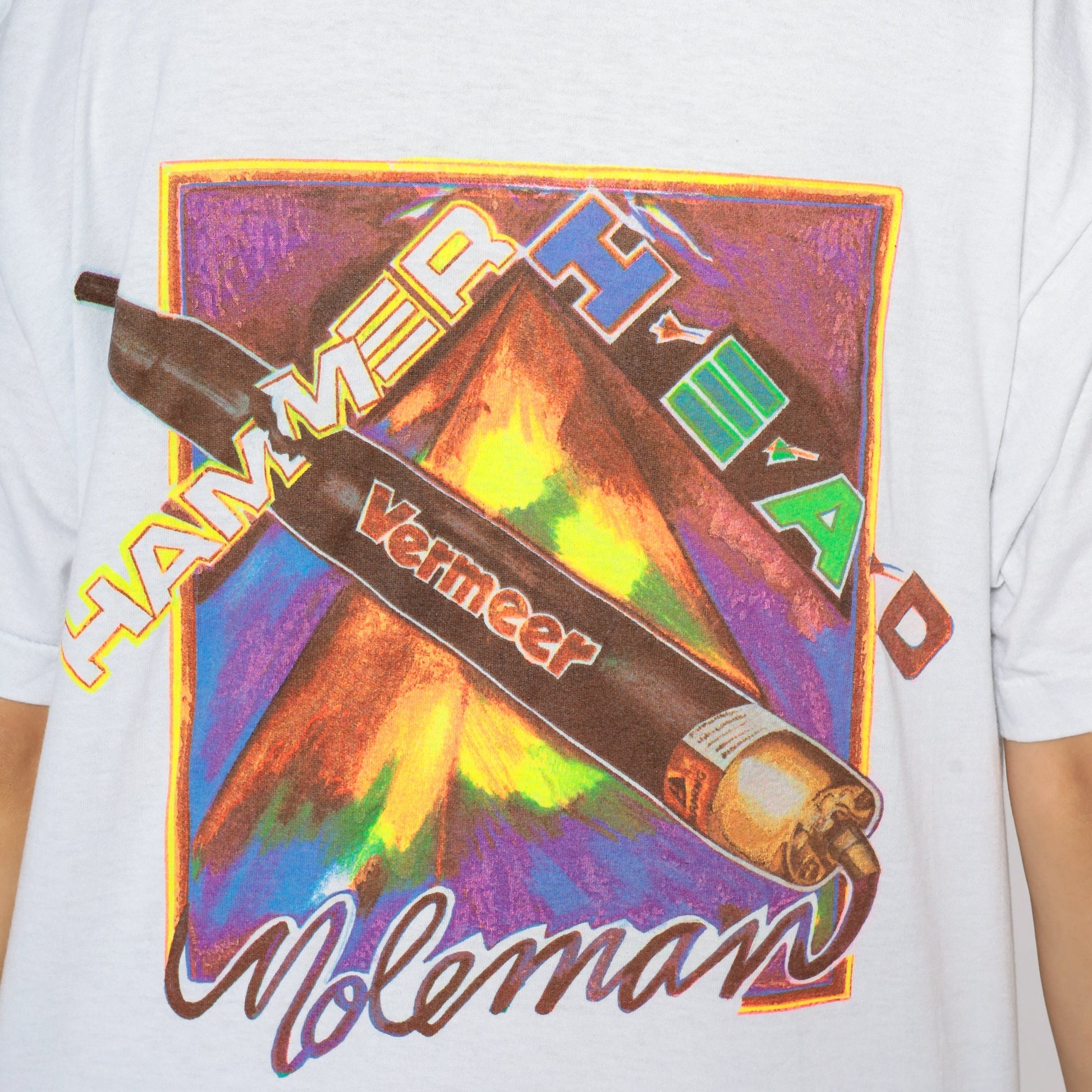 90s Hammerhead Moleman Vermeer Graphic T-Shirt Cotton Extra Large XL