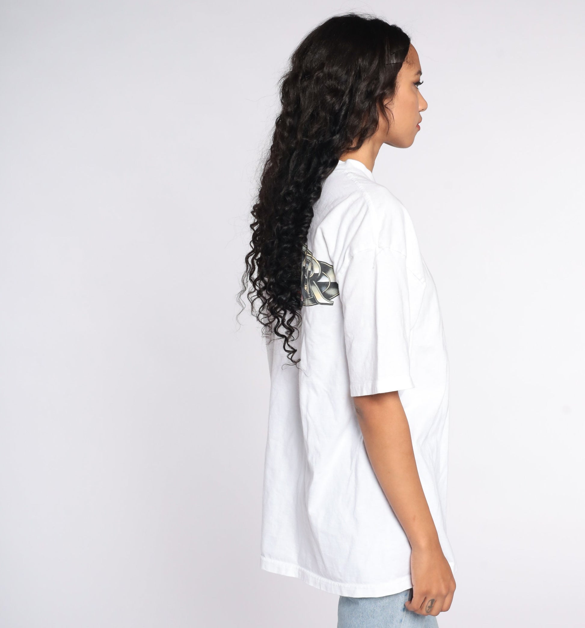 90s Quiksilver Logo T-Shirt White Graphic Surf Tee Large L