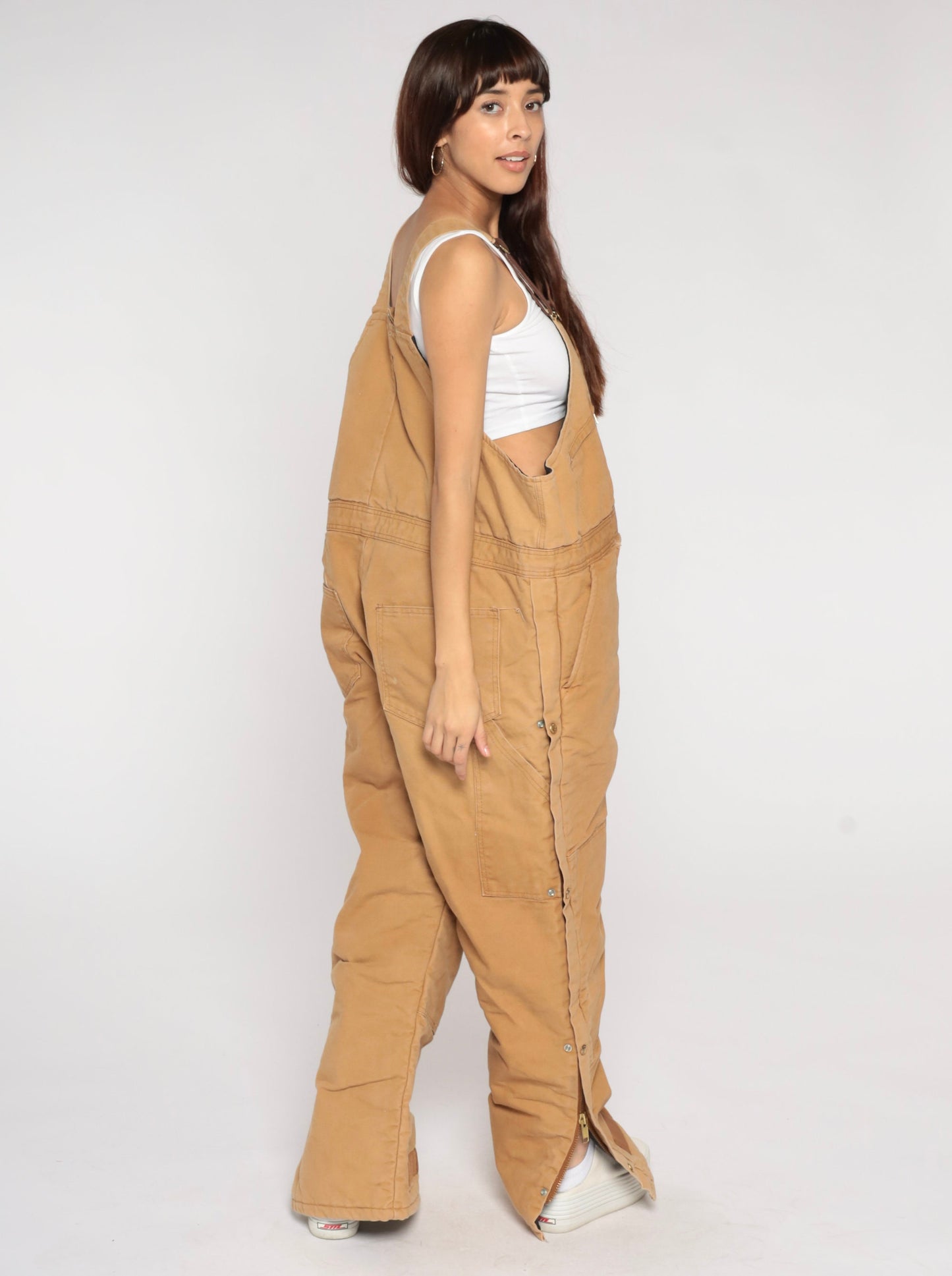 90s Polar King Tan Insulated Coveralls Workwear Jumpsuit Men's Large 44