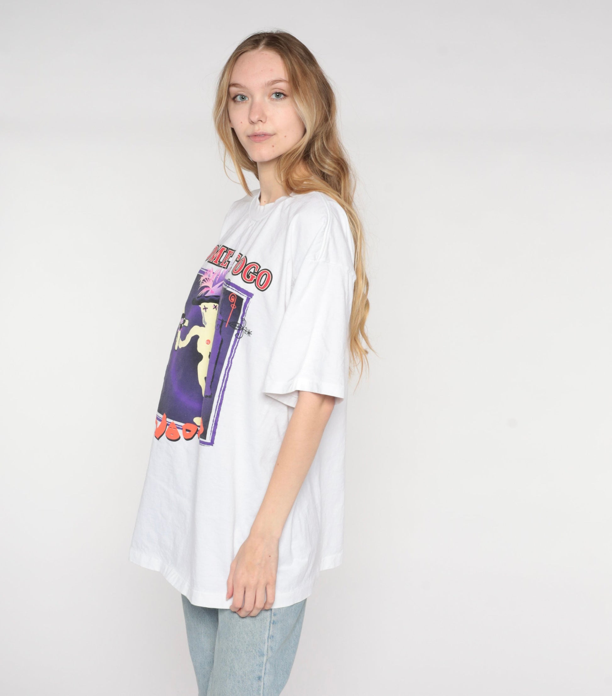90s Lome Togo Voodoo Market Graphic T-Shirt Princess Cruises Cotton Extra Large XL