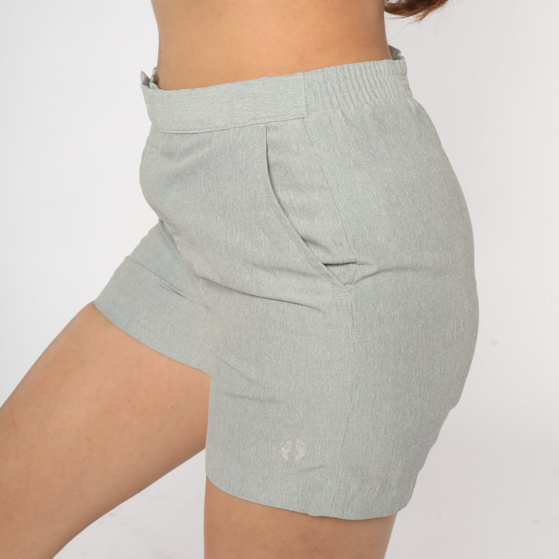80s Hang Ten Grey Shorts High Waist Surf Small