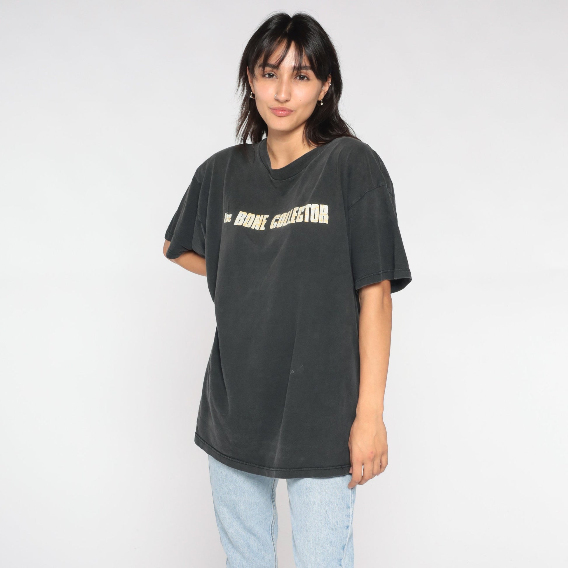 The Bone Collector 00s Movie Graphic Tee Black Cotton Extra Large XXL