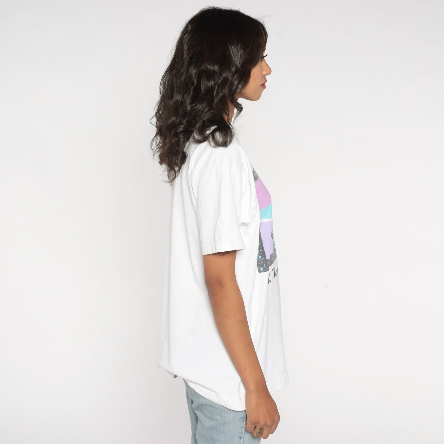 90s St Thomas Virgin Islands Graphic T-Shirt Cotton Beach Tee Medium