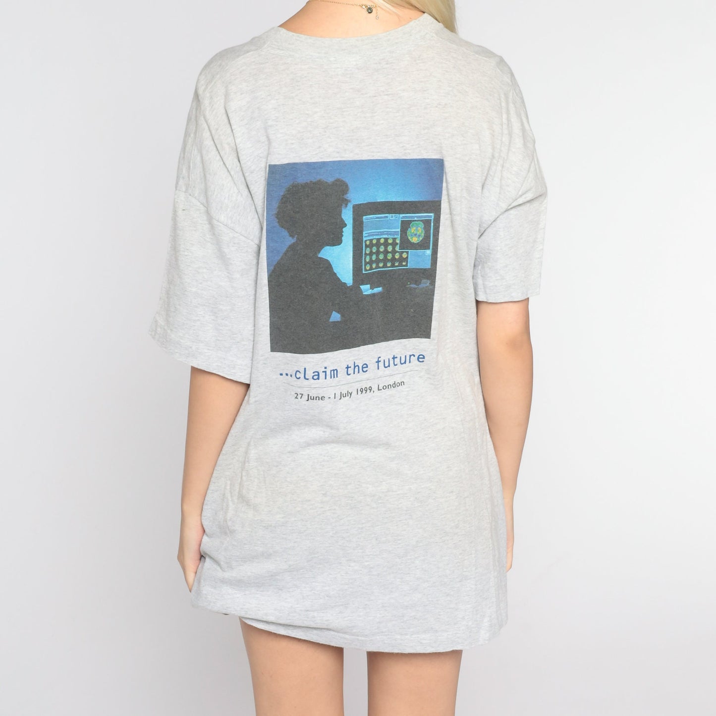 90s Royal College of Nursing Graphic T-Shirt 1999 London Convention Screen Stars Extra Large
