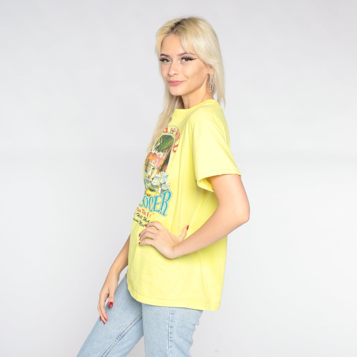 90s Stone Hill Winery Branson Missouri Graphic T-Shirt Yellow Medium