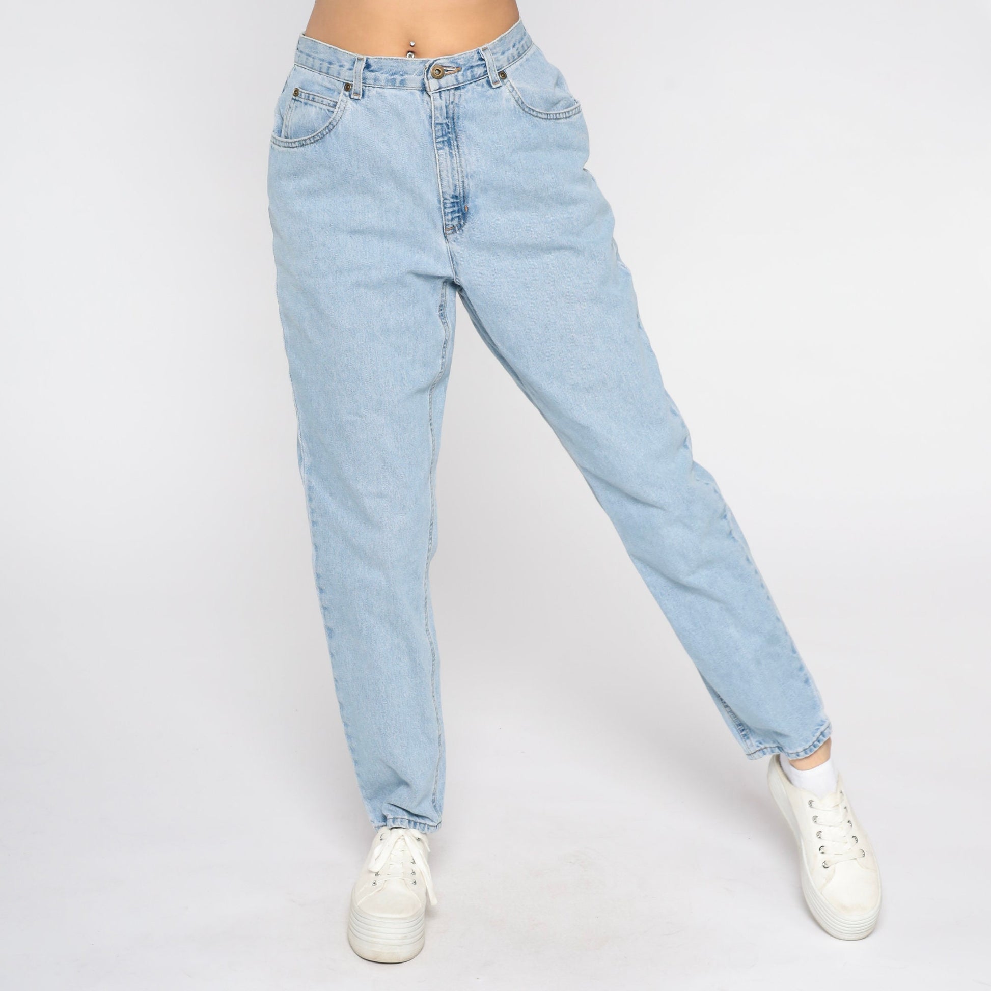 00s Liz Claiborne Mom Jeans Blue Denim Tapered High-Rise Medium