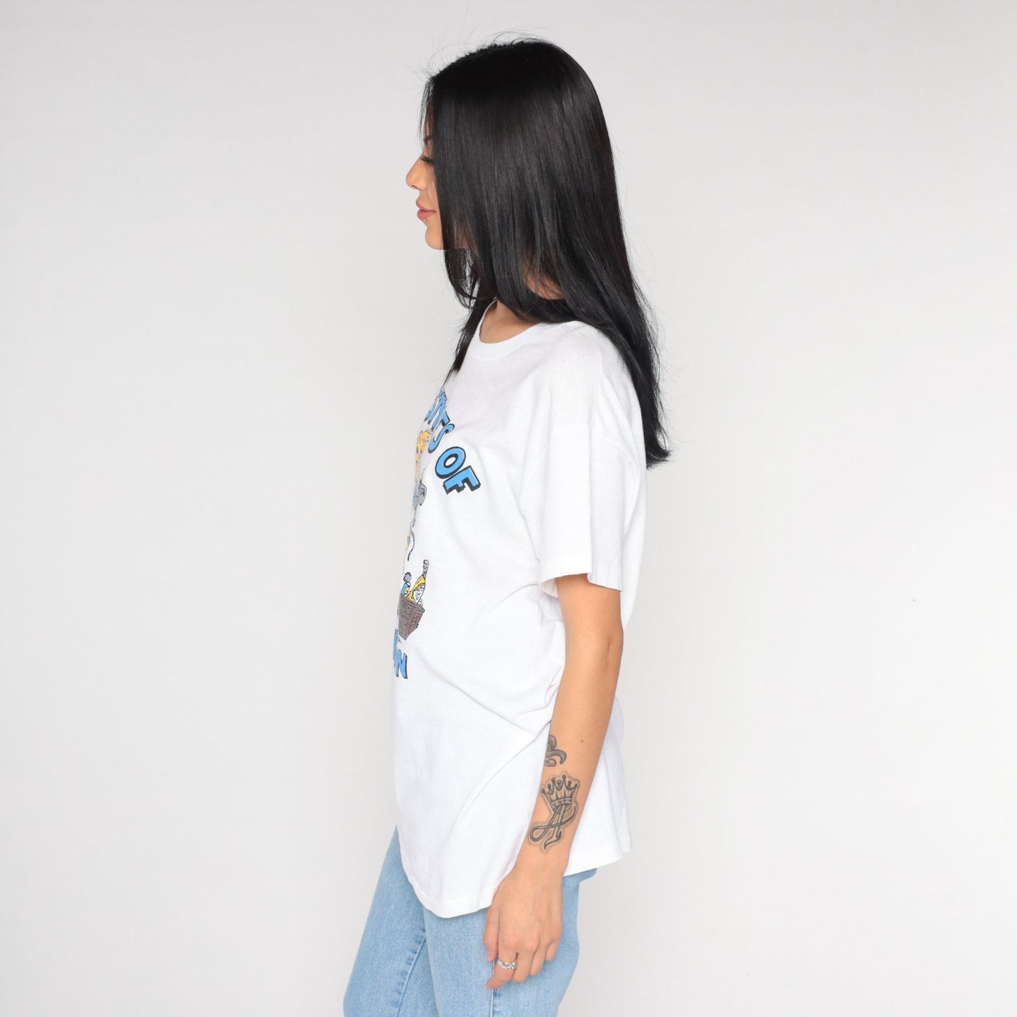 80s Lifestyles of the Poor and Unknown Cat Branson Missouri Graphic Tee Medium