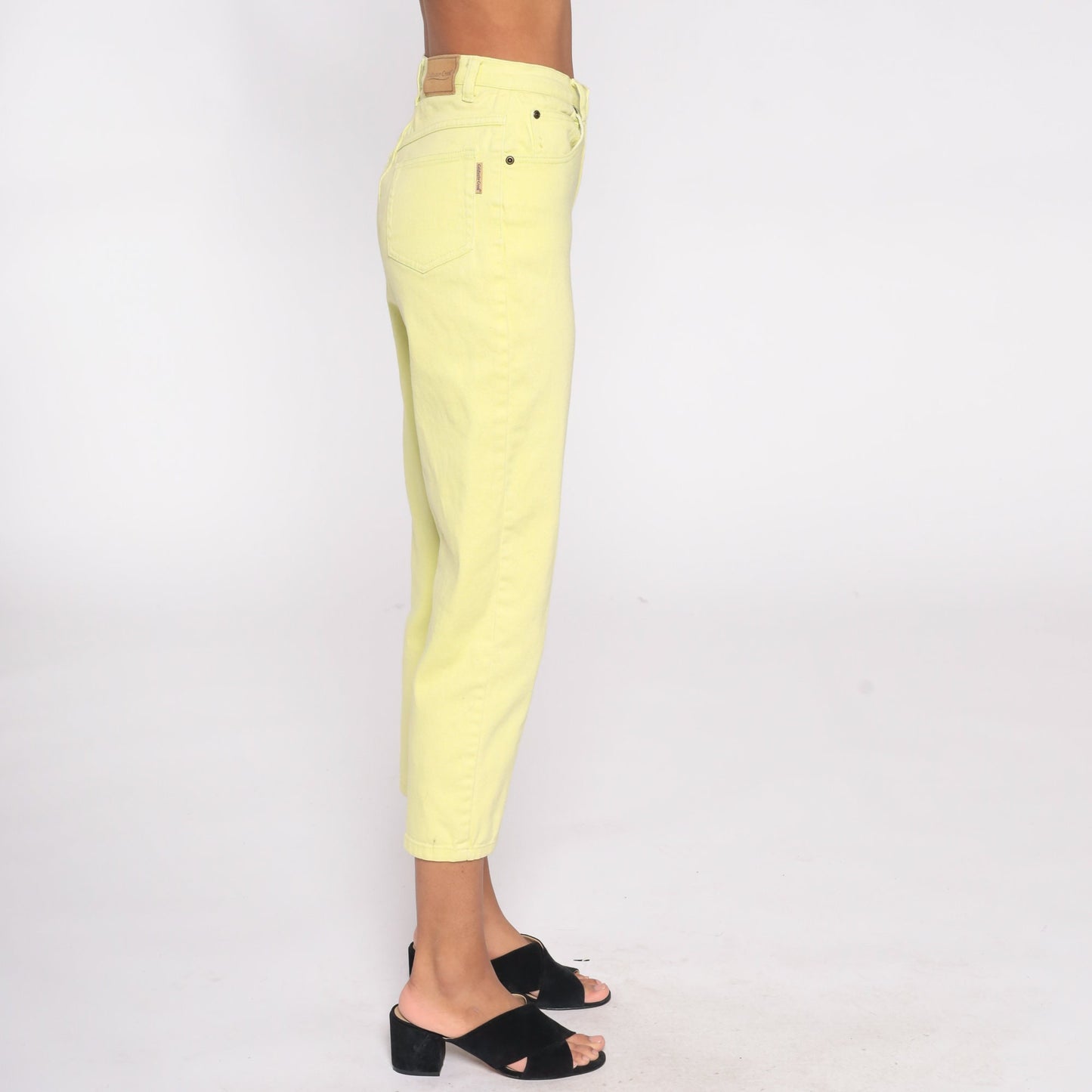 Y2K Coldwater Creek Lime Green High-Rise Skinny Jeans Petite 4