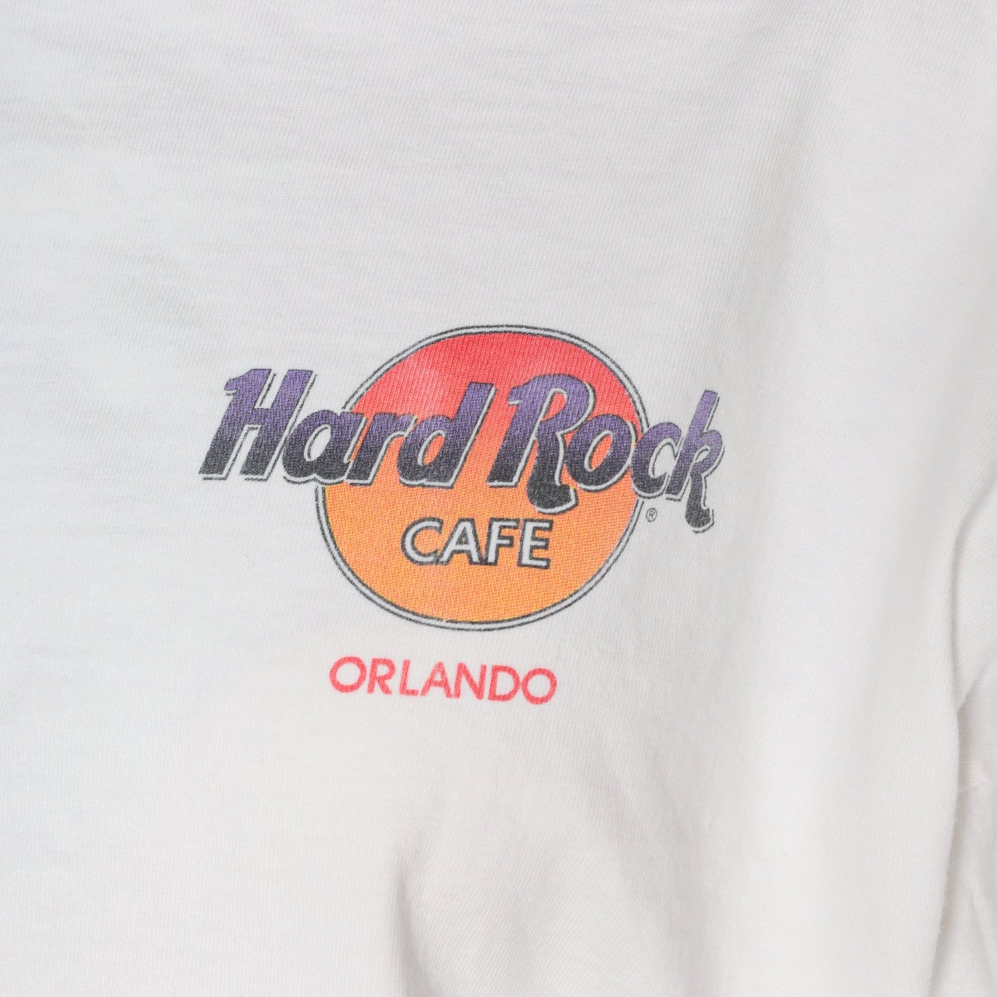 90s Hard Rock Cafe Orlando Graphic T-Shirt Kingdom of Rock and Roll White Extra Large