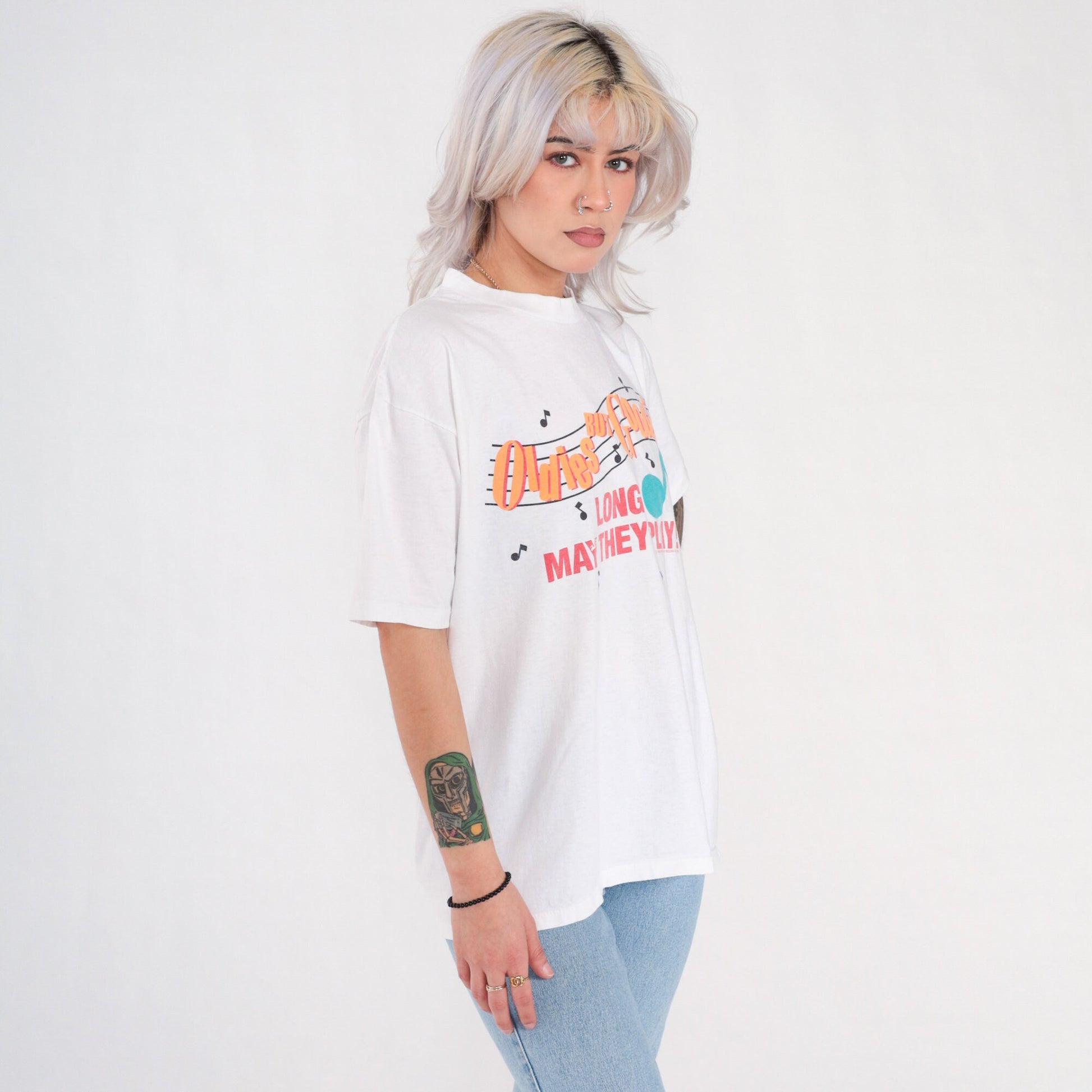 90s Oldies But Goodies Original Sound Record Co Graphic T-Shirt Extra Large