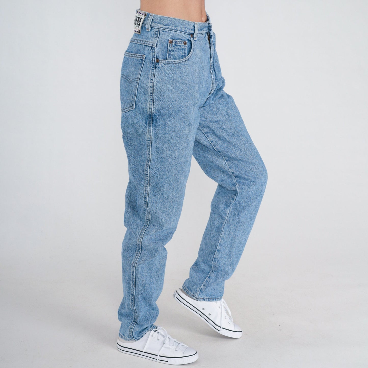 90s Forenza High Waisted Straight Leg Jeans Blue Denim Small