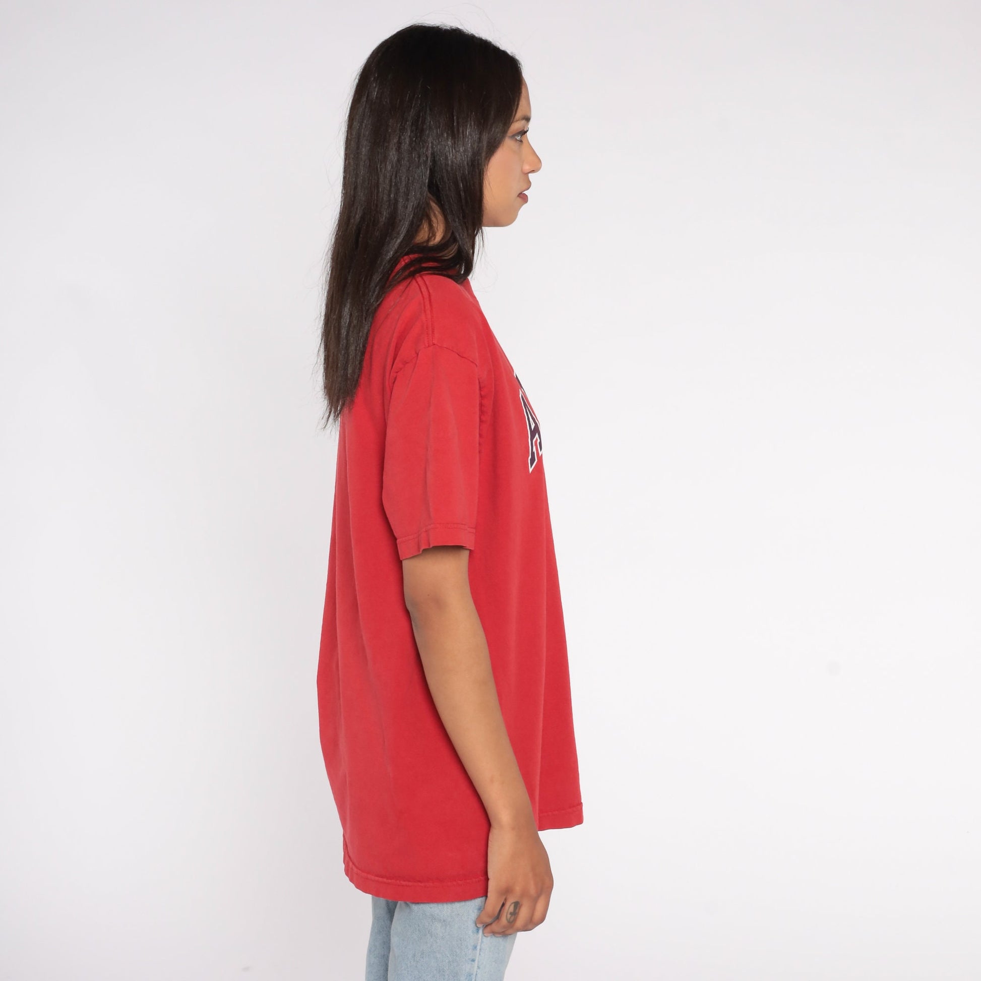 00s University of Arizona Graphic T-Shirt Red Cotton Tee Large