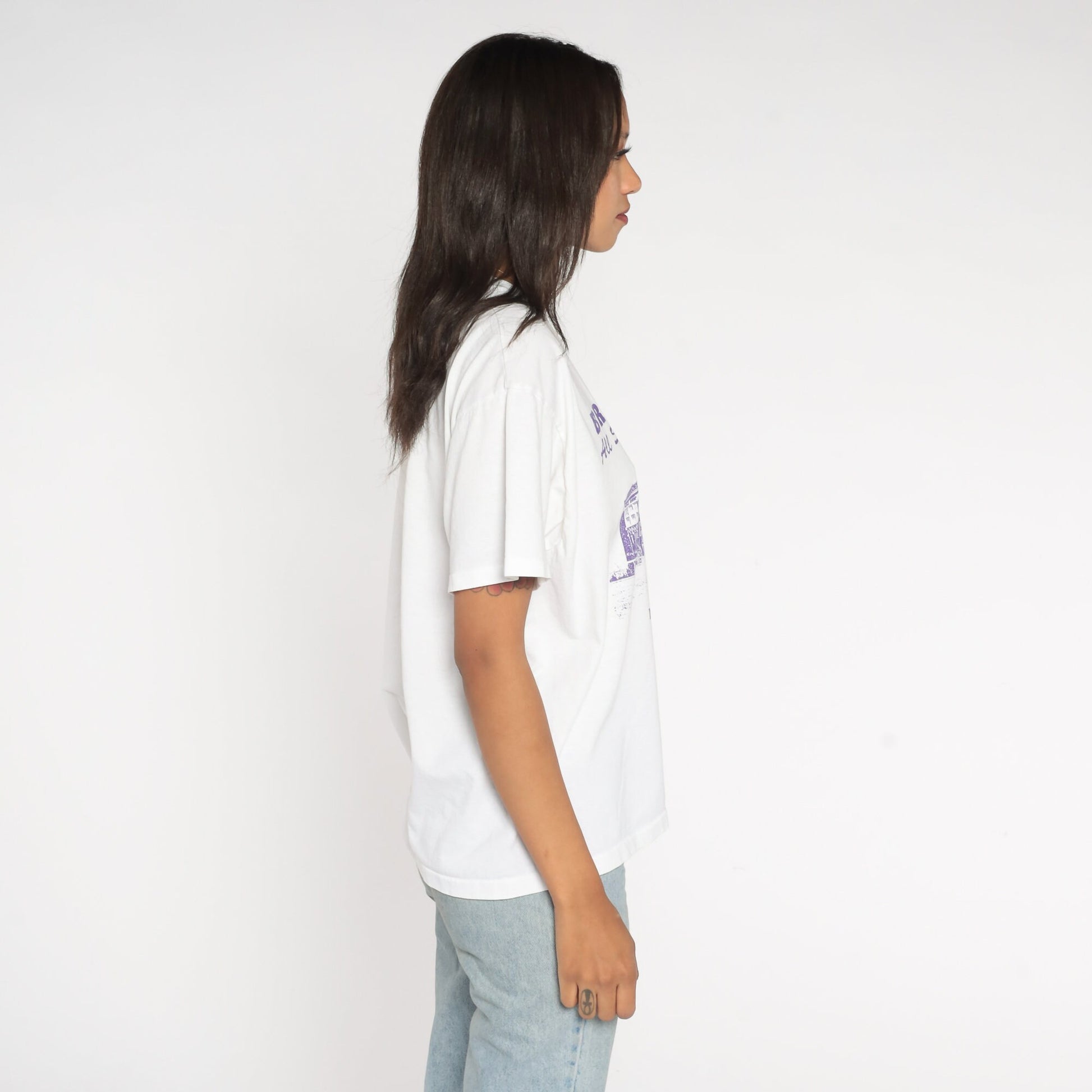 1996 Bronson Iowa School Reunion Graphic Tee White Large L
