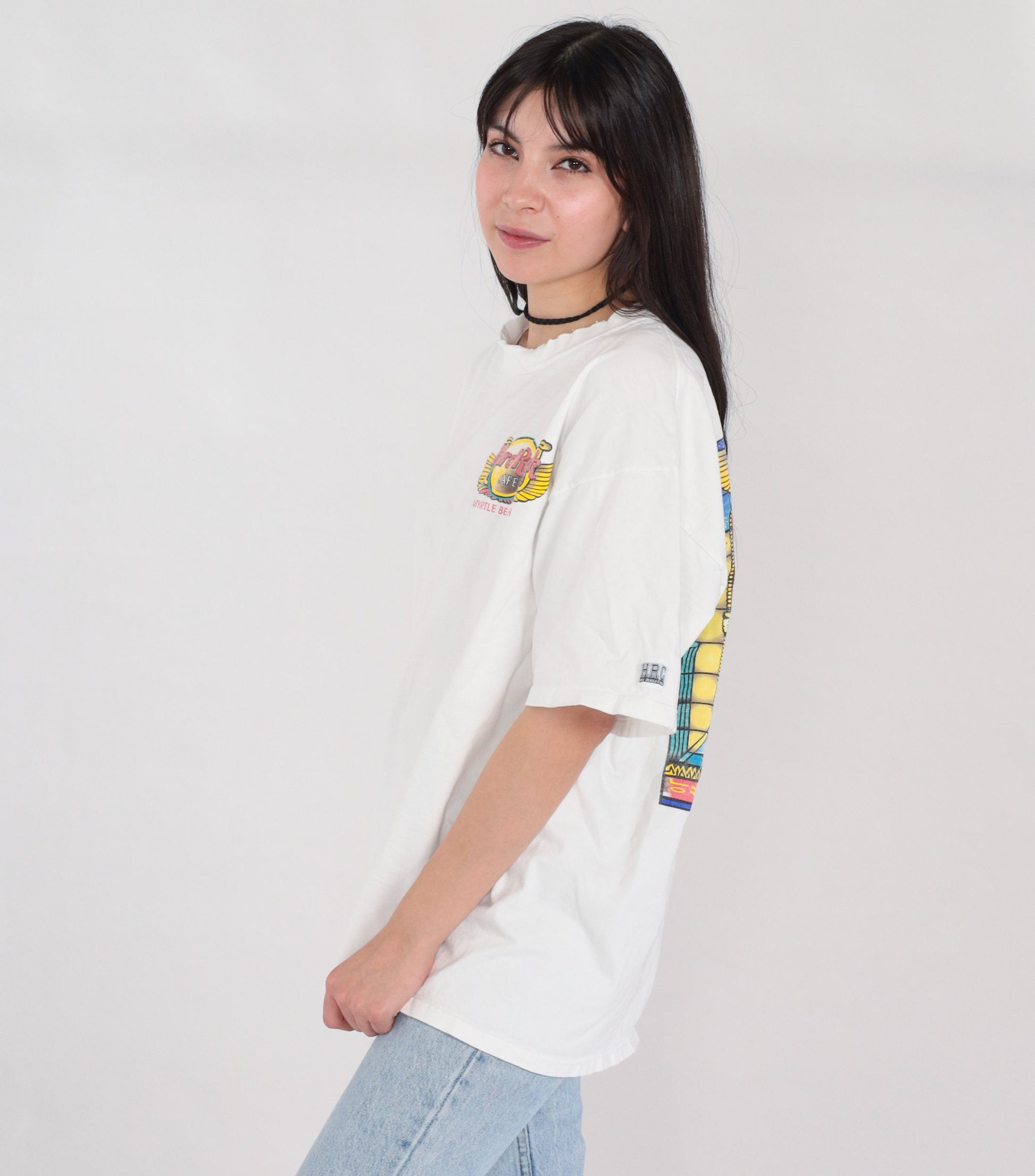 90s Hard Rock Cafe Myrtle Beach Egypt Pharaoh Graphic Tee White XL