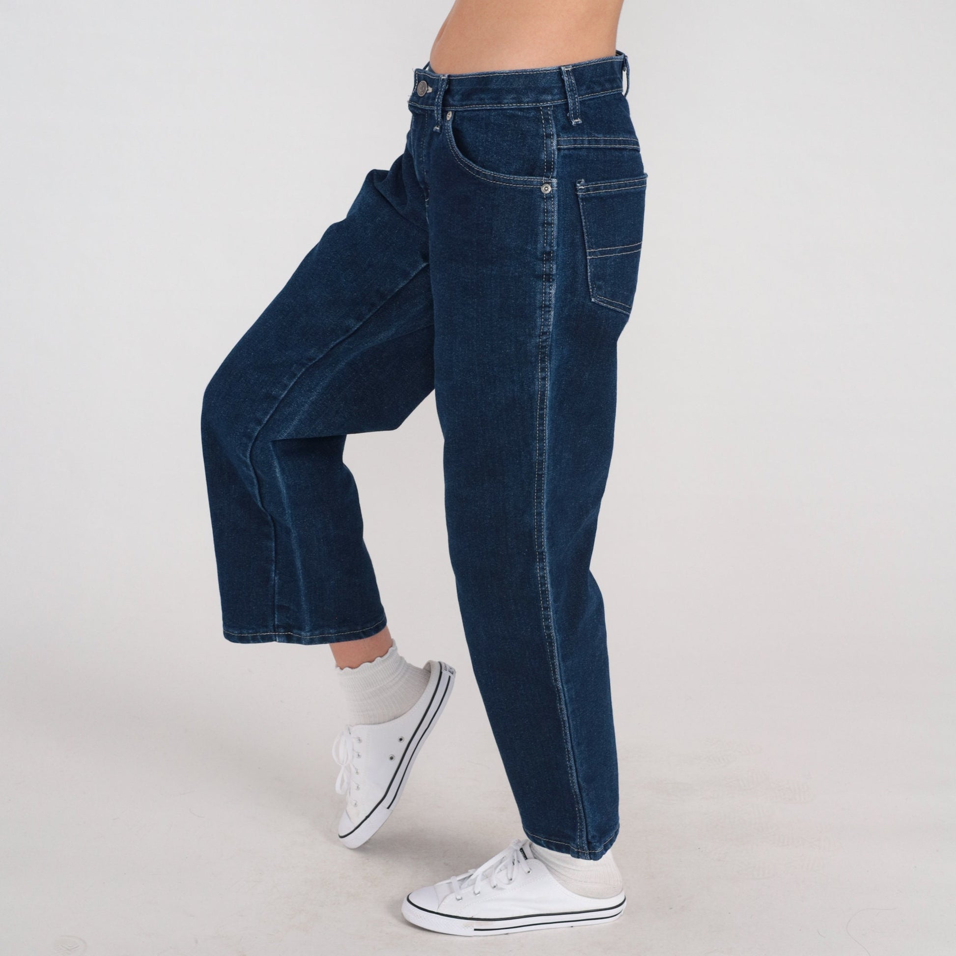 Y2K Dickies Flare Jeans Low Rise Dark Wash Denim Bell Bottom 00s Medium
