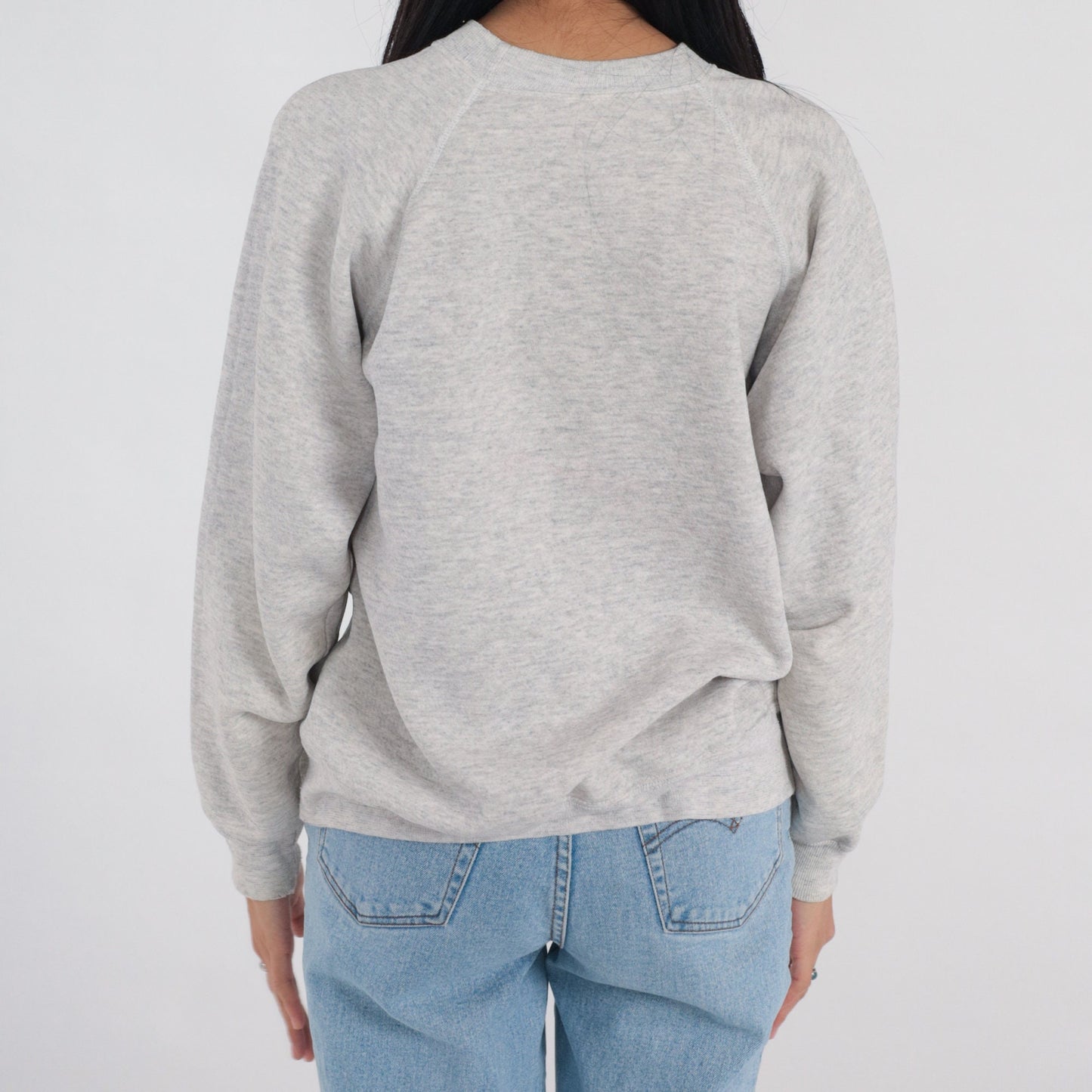 90s Mt. Angel Oktoberfest Oregon Raglan Sweatshirt Heather Grey Graphic Large