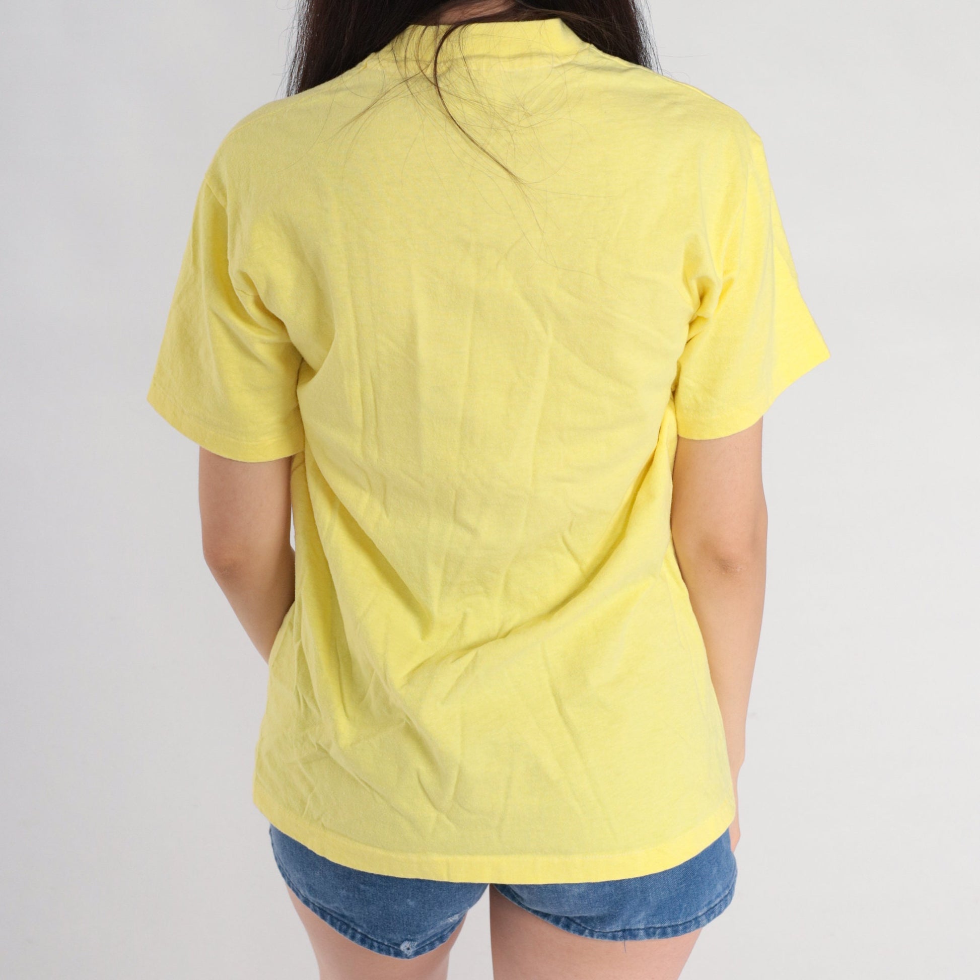 90s Diamond Head Climbers Hui Hawaii Graphic T-Shirt Yellow Single Stitch Small