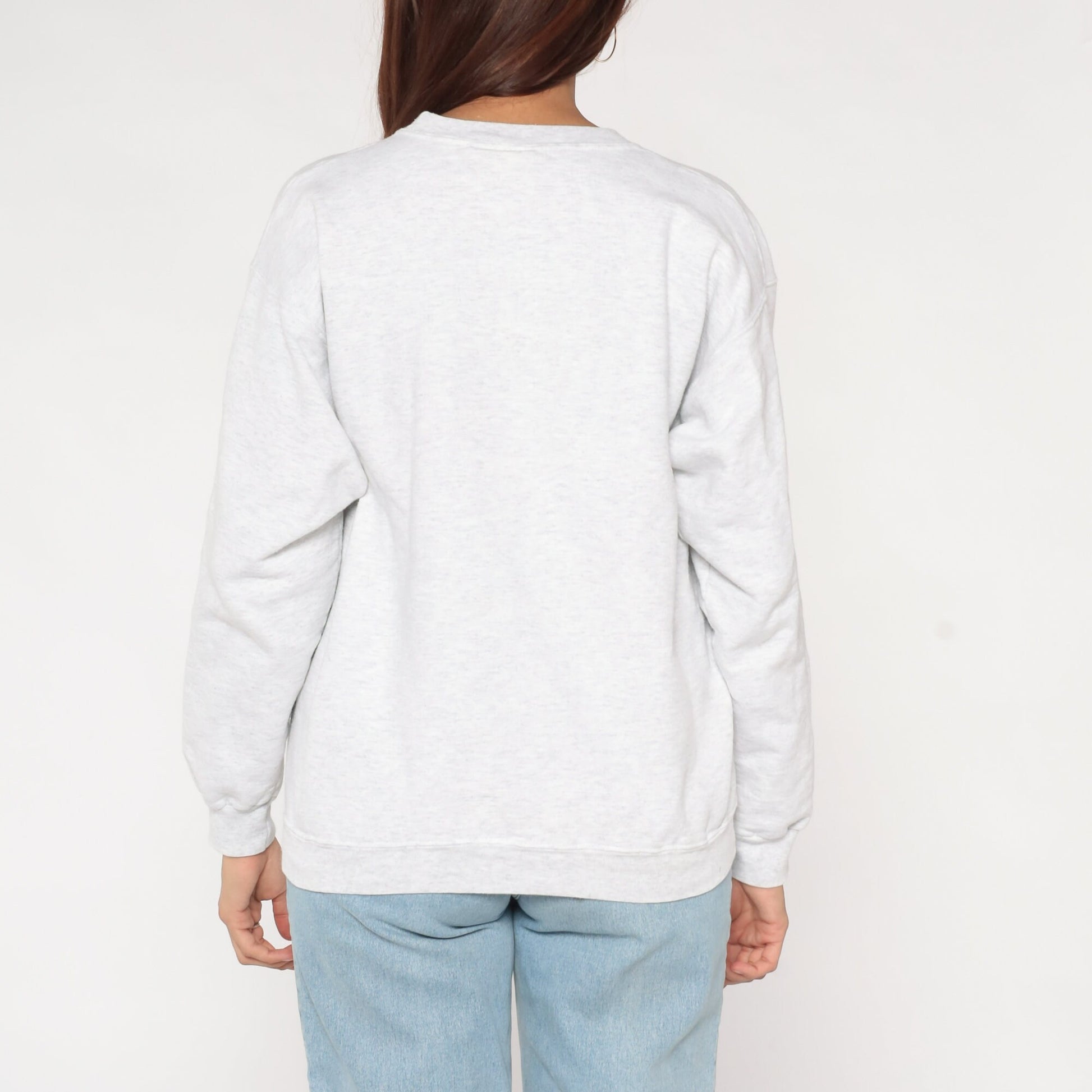 00s See Jane Run Female Runner Graphic Sweatshirt Heather Grey Medium M
