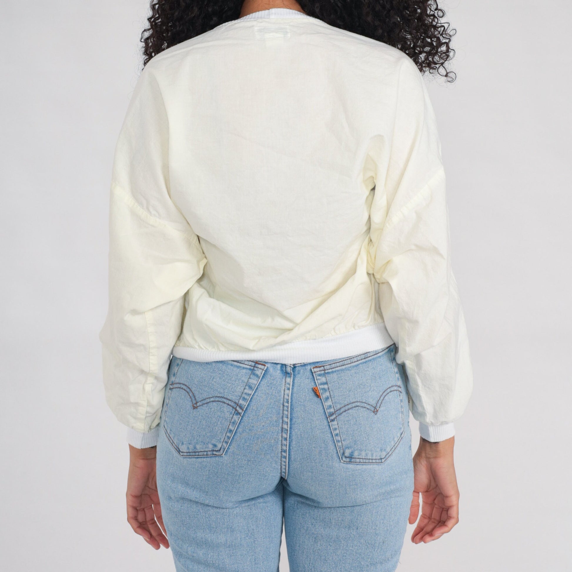 90s Roi & Reine Graphic Sports Shirt Yellow Cotton Long Sleeve Small