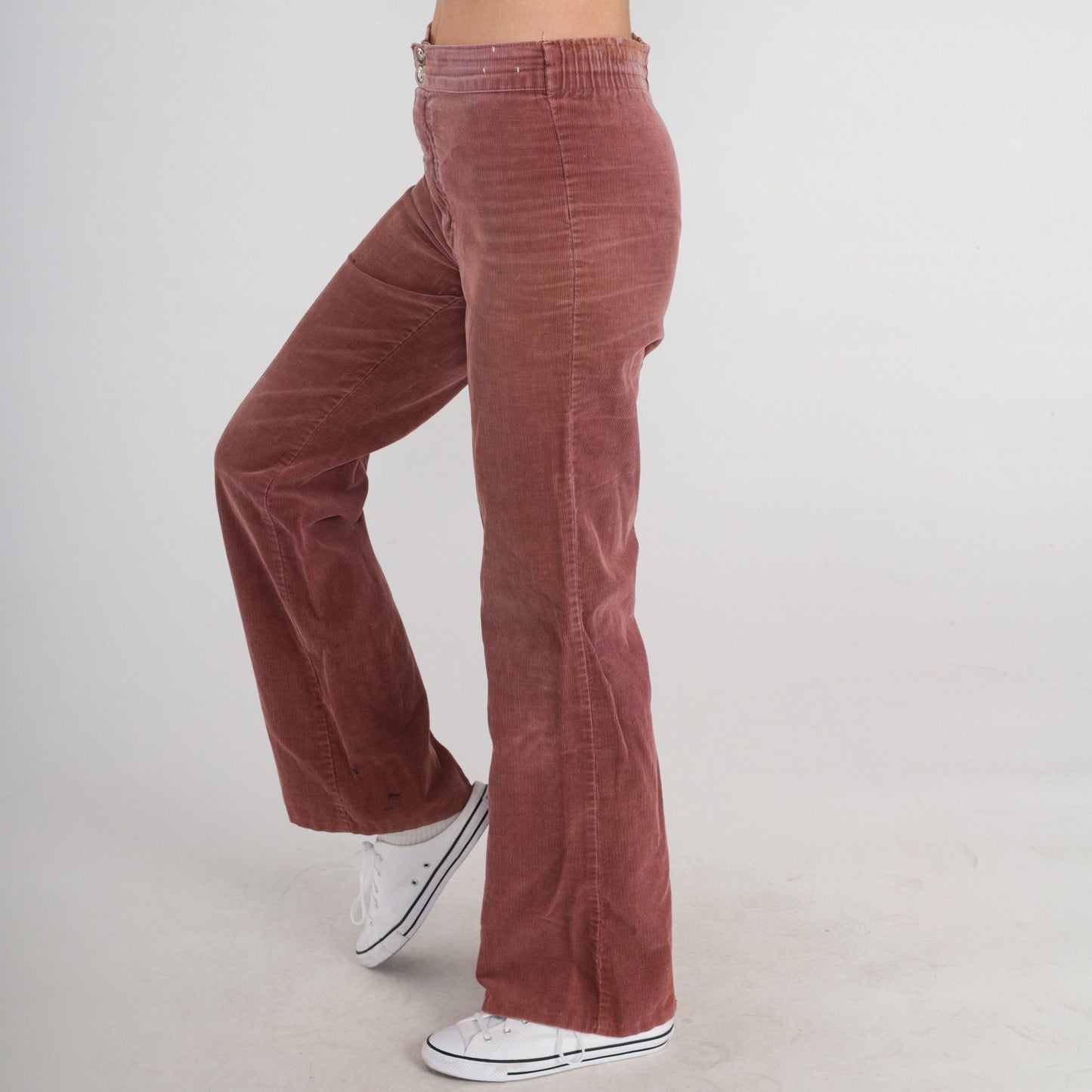 70s Stubbies Brown Corduroy Straight Leg Pants Mid Rise Extra Small