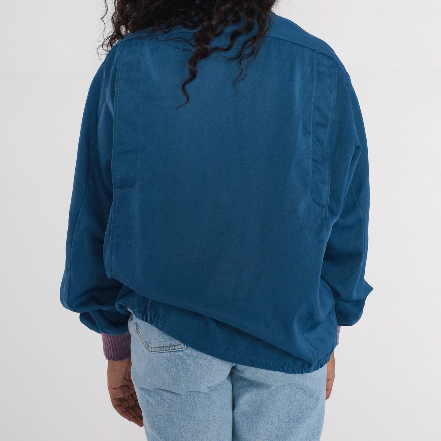 80s North American Van Lines Trucker Jacket Navy Workwear Medium