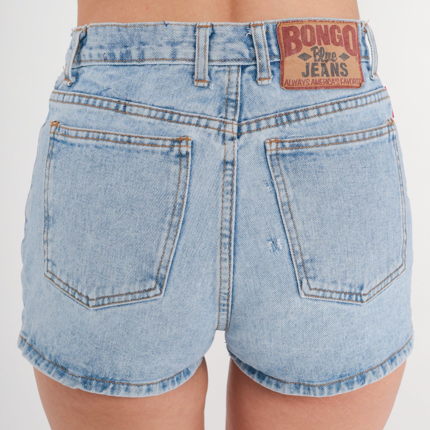 90s Bongo High Rise Denim Shorts Blue Small S