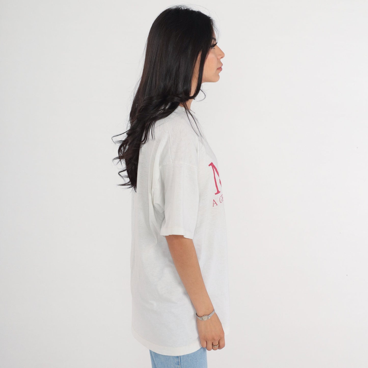 90s MCC A Great Place To Be Graphic T-Shirt White Single Stitch Extra Large