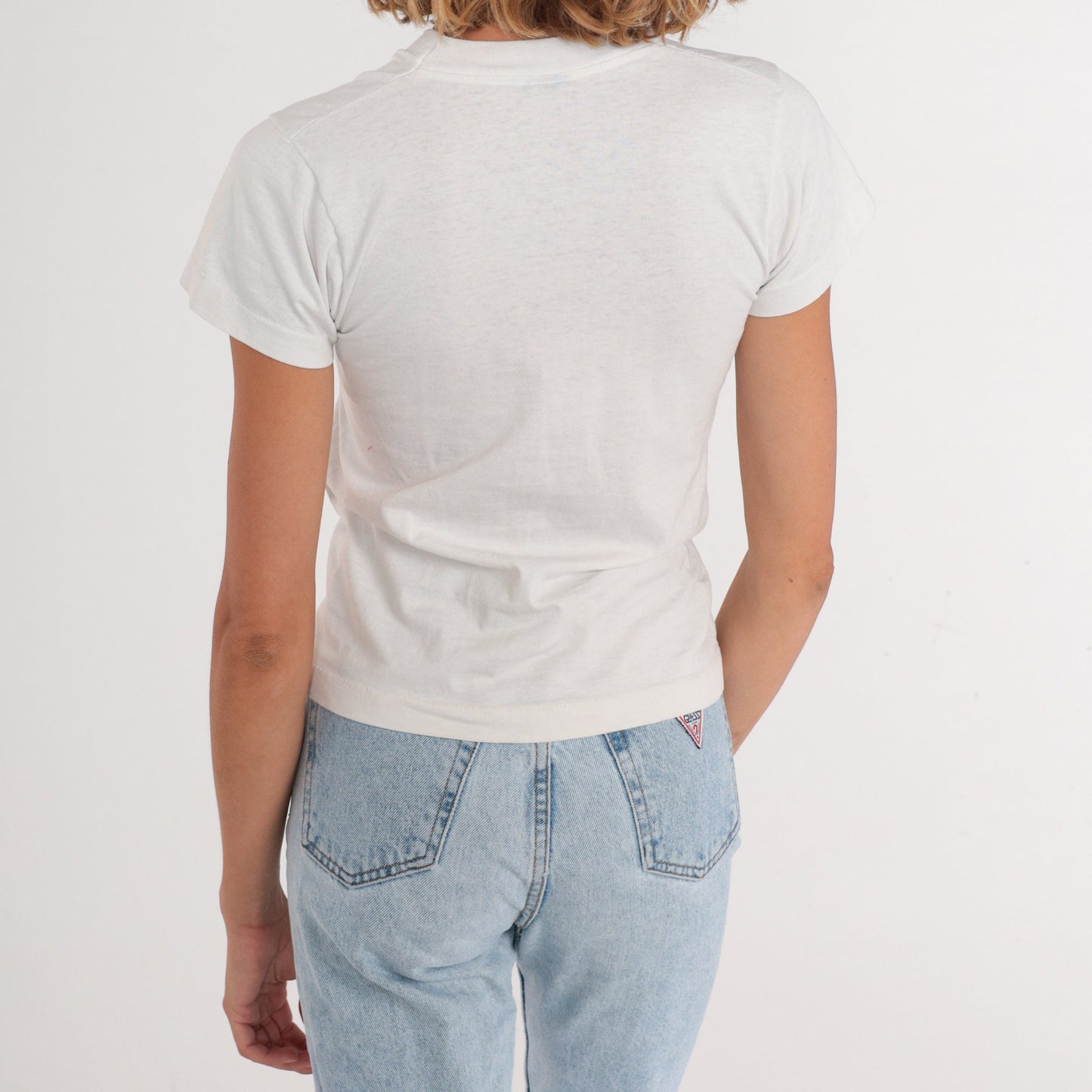90s Official Groves Graphic T-Shirt White Paint Splatter Single Stitch Extra Small