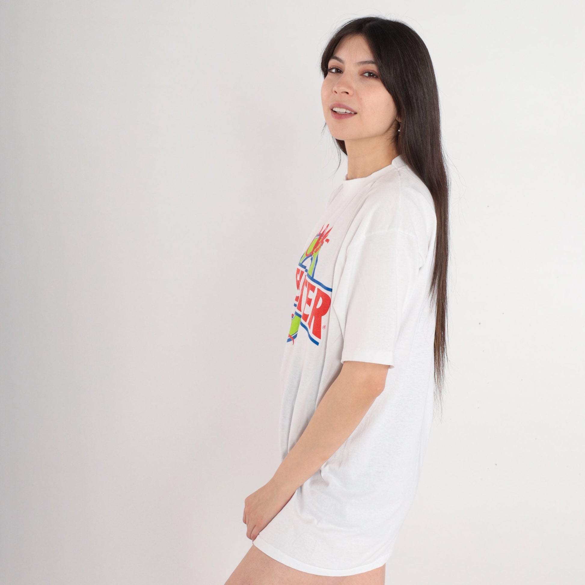90s Beefeater Gin Club Graphic T-Shirt White Single Stitch Large