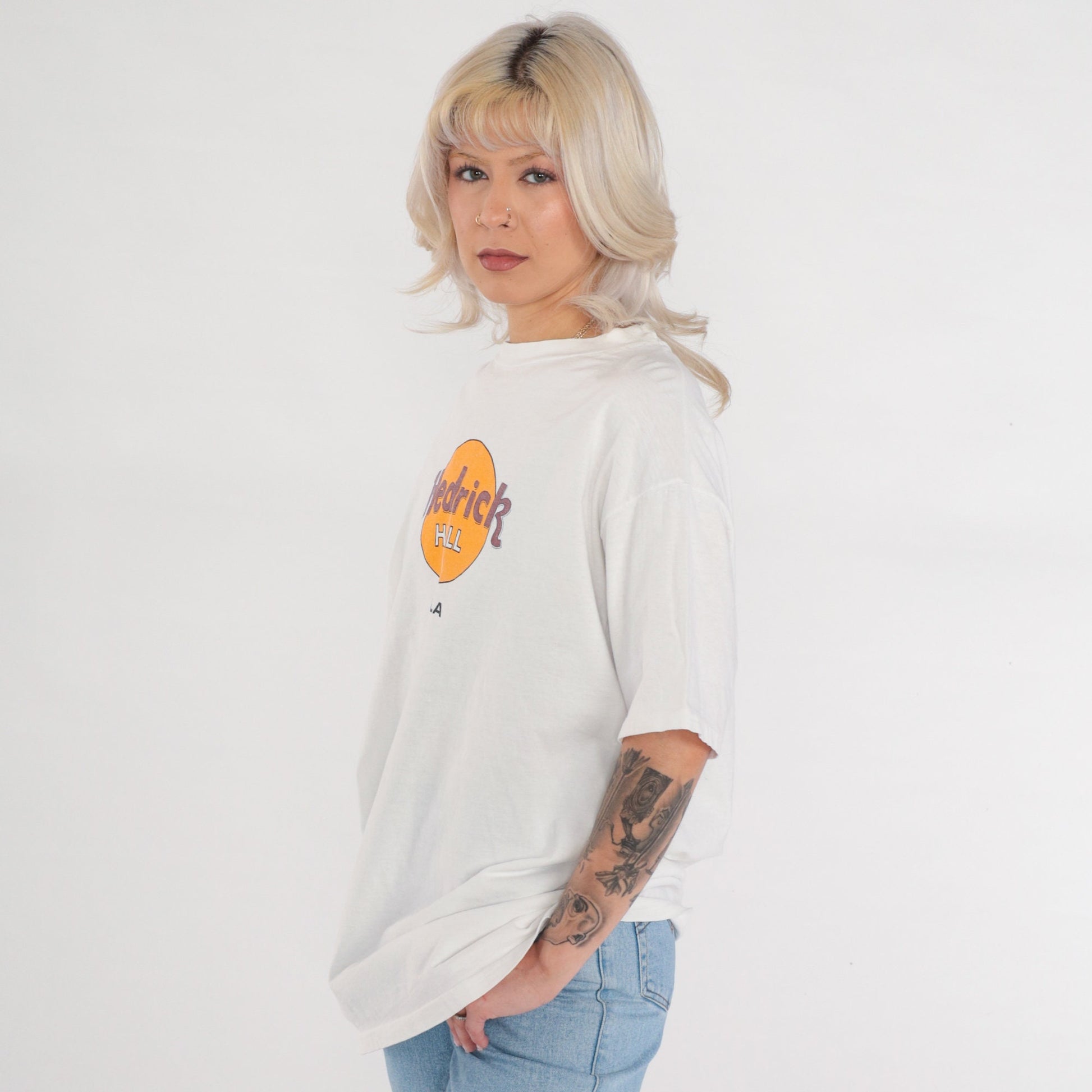 90s UCLA Hedrick Hall Graphic T-Shirt White Cotton Extra Large