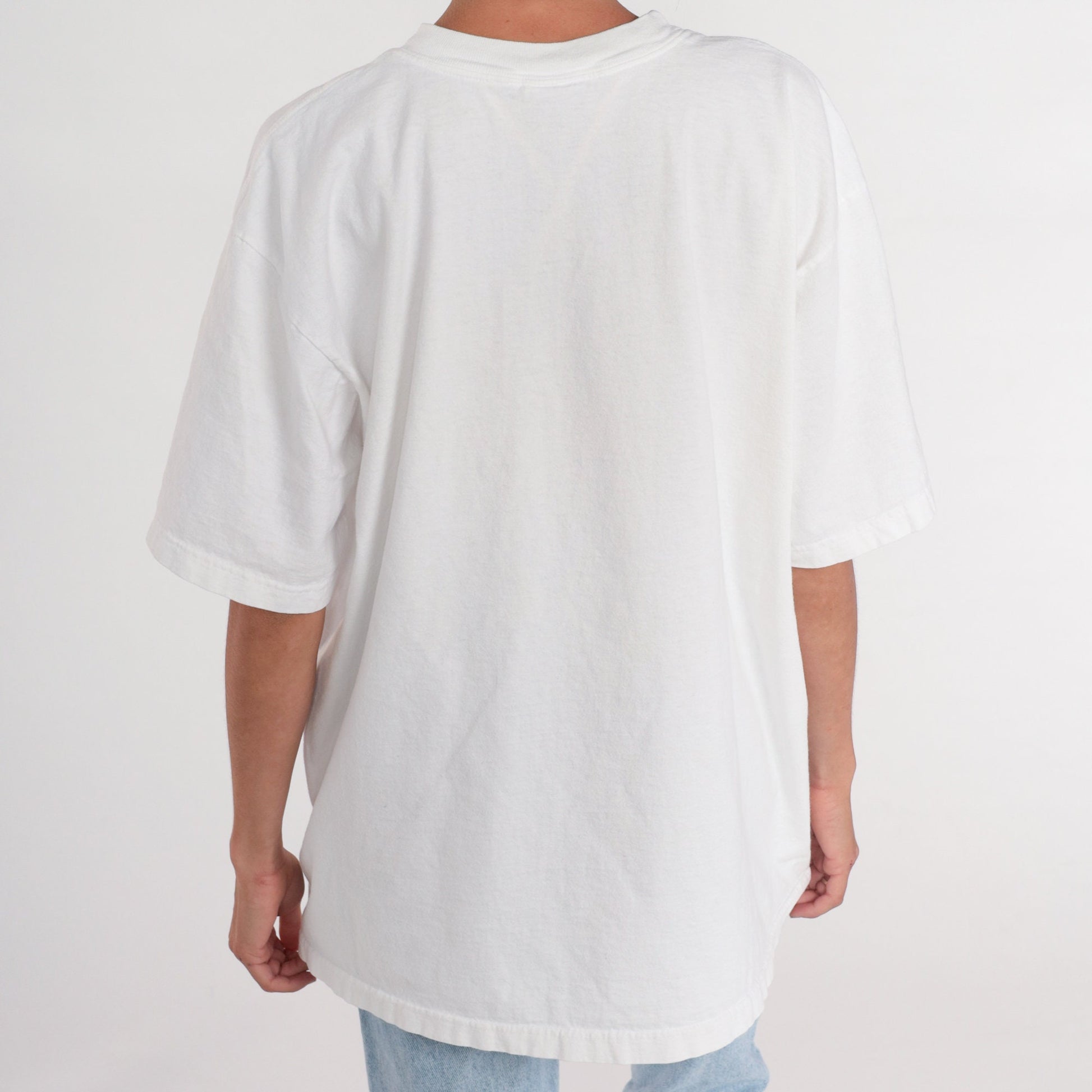 90s Cancun Mexico Graphic T-Shirt White Brushstroke XXL
