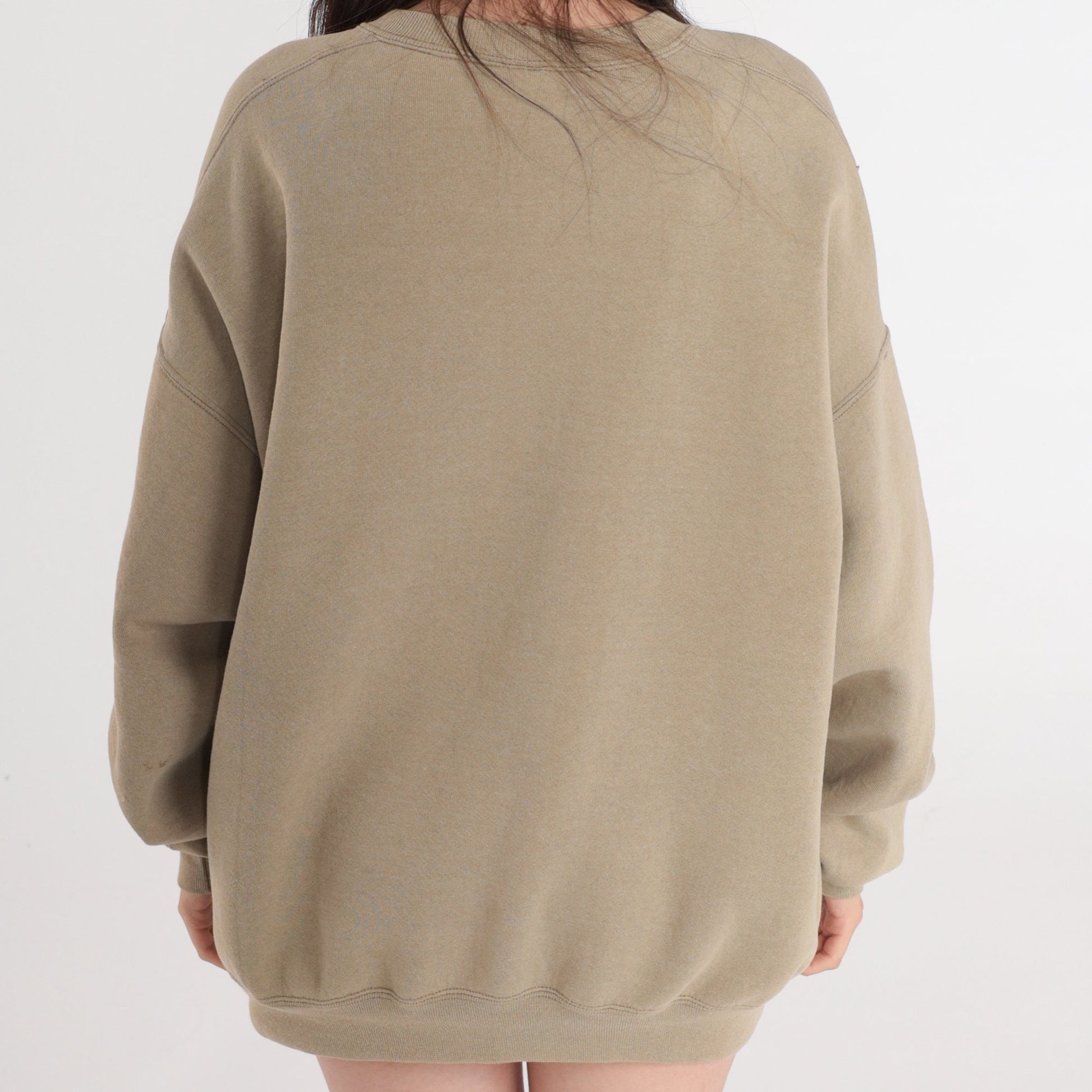 80s Gull Lake Resort Brainerd Minnesota Sweatshirt Seagull Sunset Taupe Extra Extra Large XXL